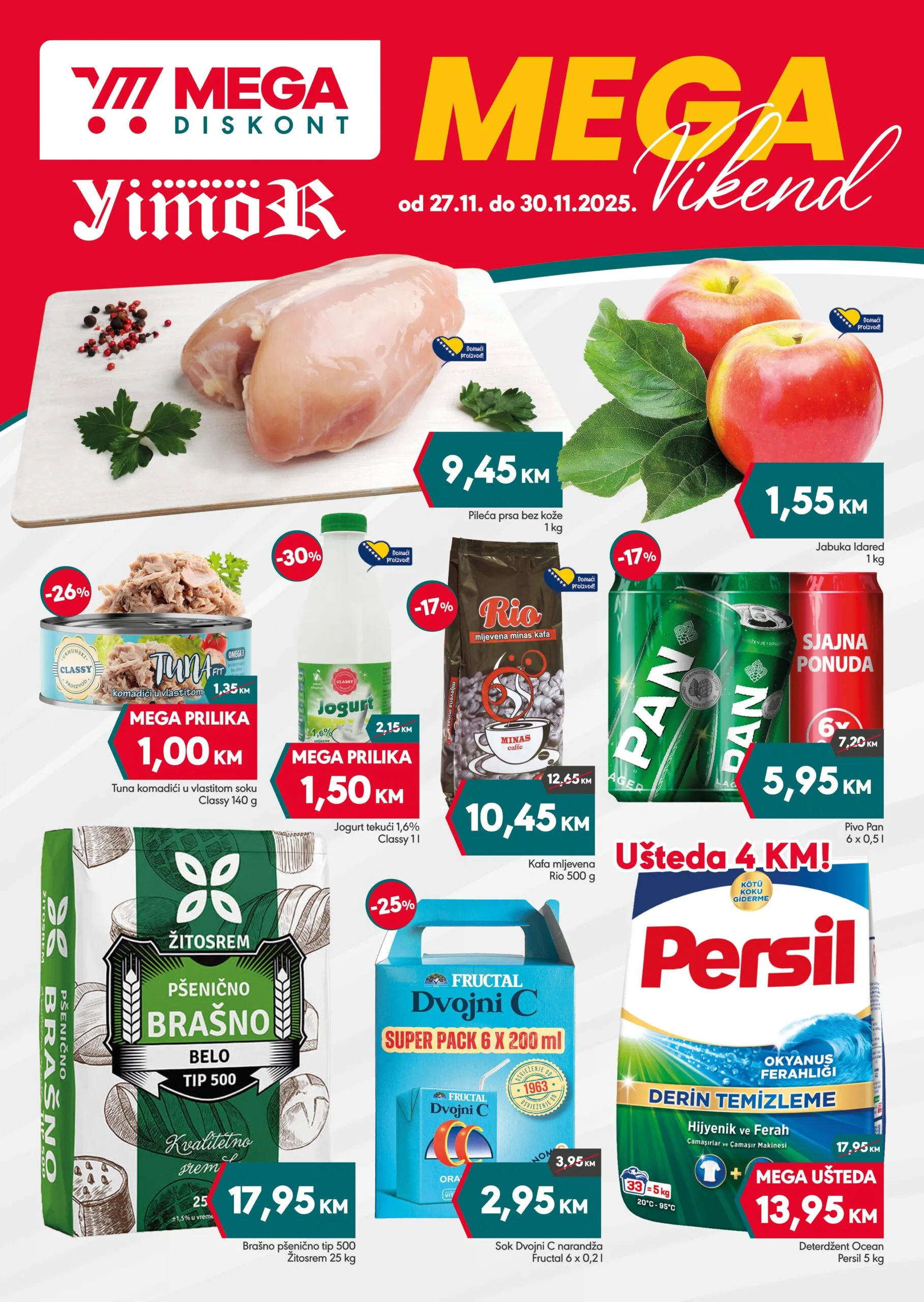 Mega Diskont vikend akcija 27-30.11.2025.