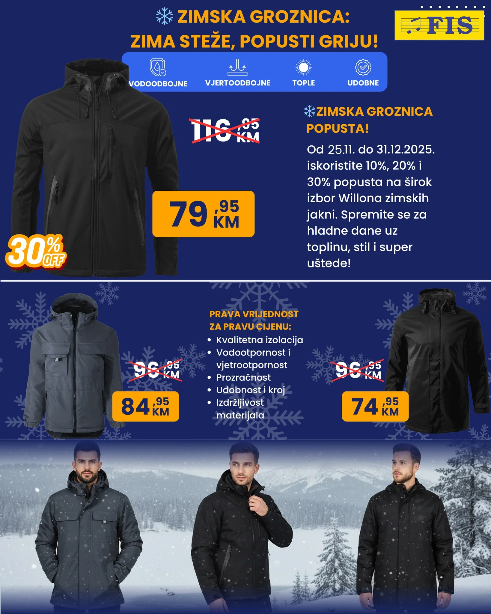 Fis Willona zimske jakne 25.11-31.12.2025.