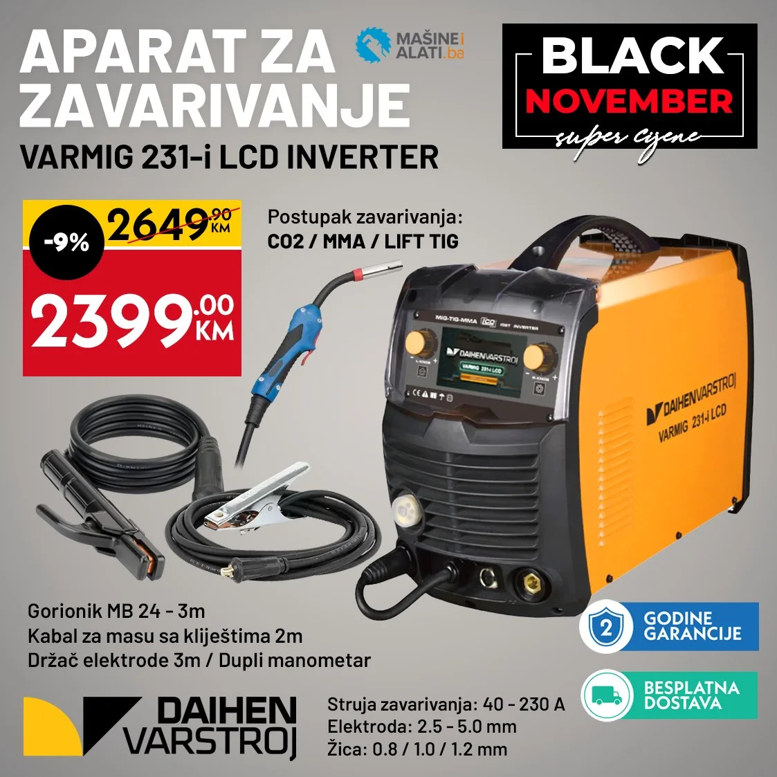 Mašine i alati BLACK NOVEMBER do 30.11.2025.