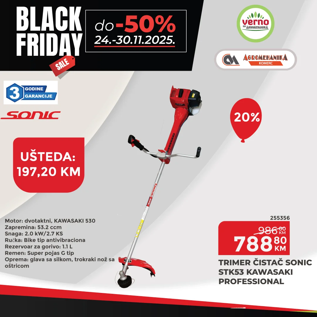 Verno by Agromehanika BLACK FRIDAY 24-30.11.2025.