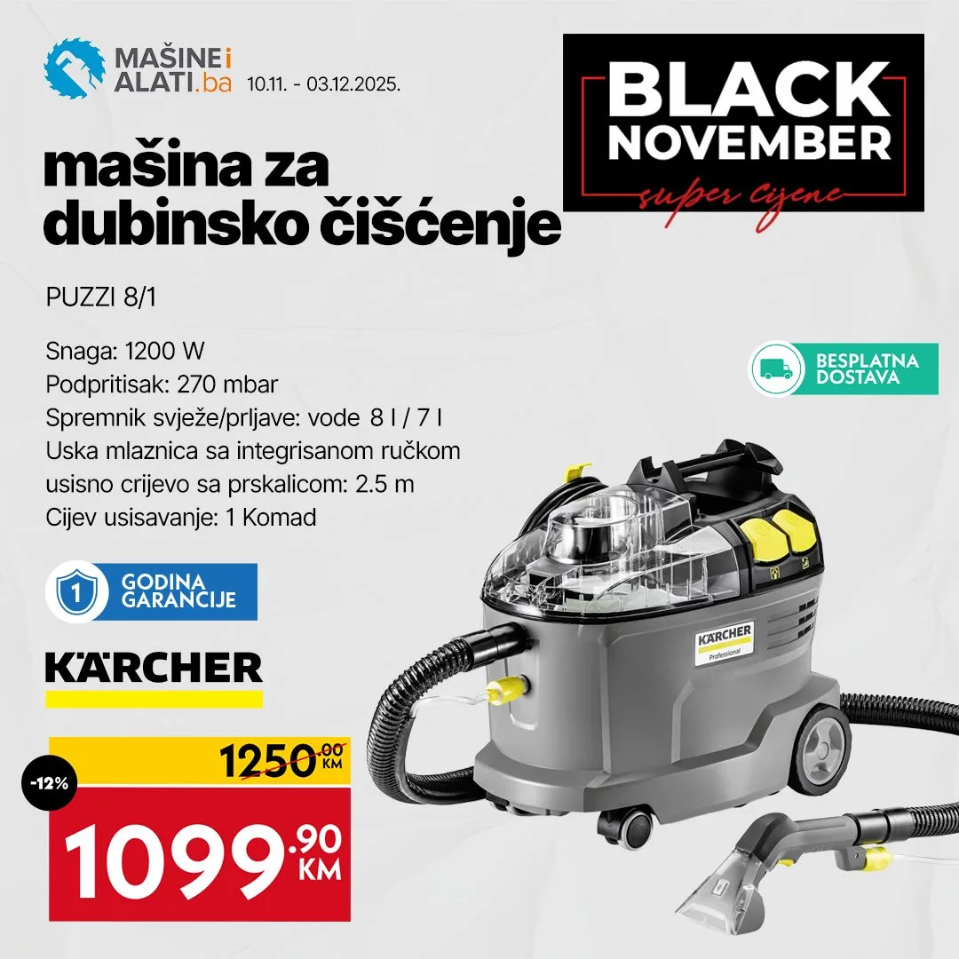 Mašine i alati BLACK NOVEMBER do 30.11.2025.