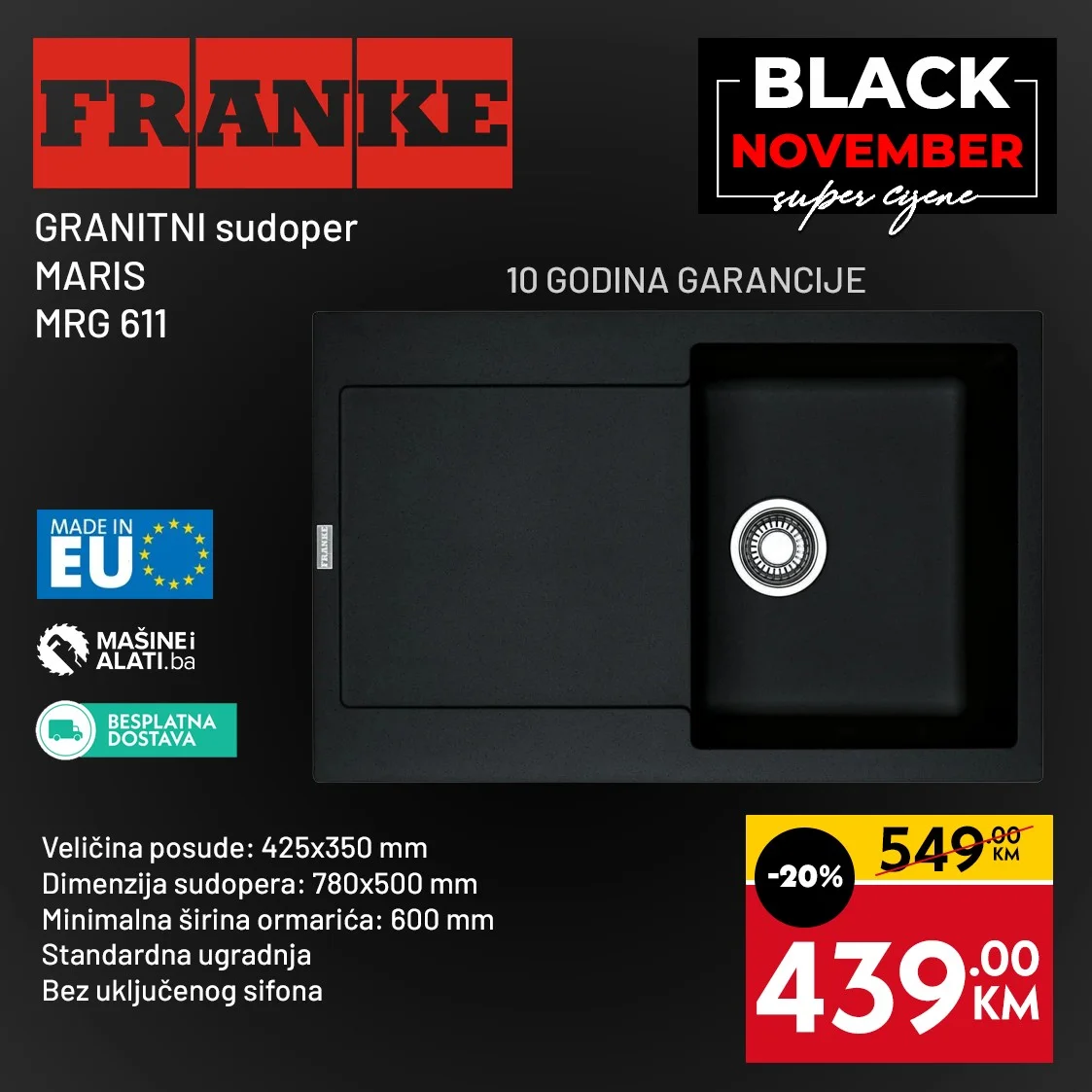 Mašine i alati BLACK NOVEMBER do 30.11.2025.