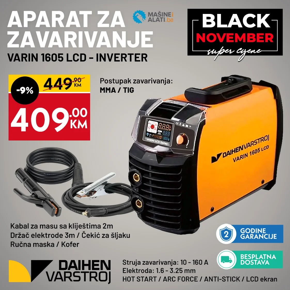 Mašine i alati BLACK NOVEMBER do 30.11.2025.