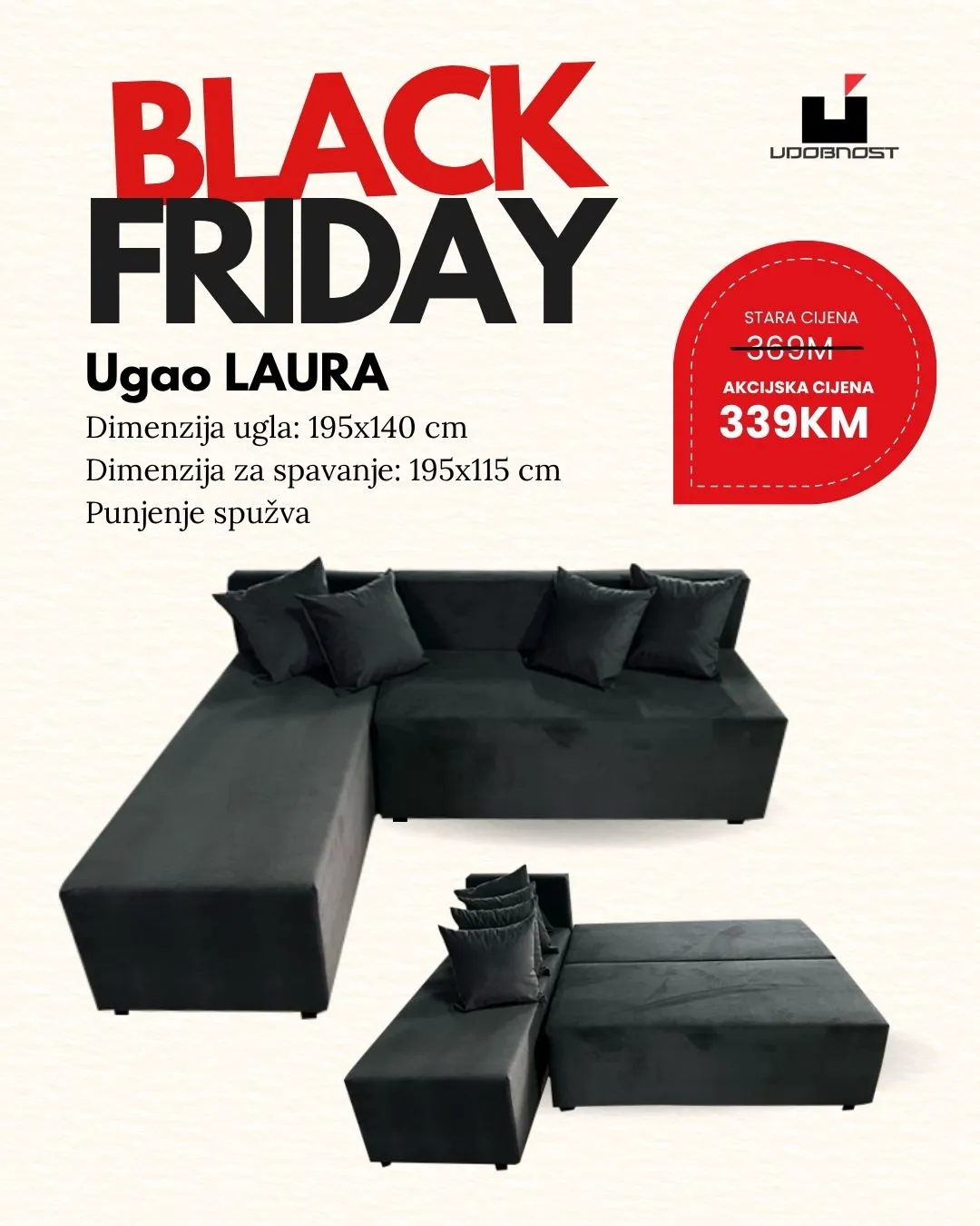 Udobnost BLACK FRIDAY novembar 2025.