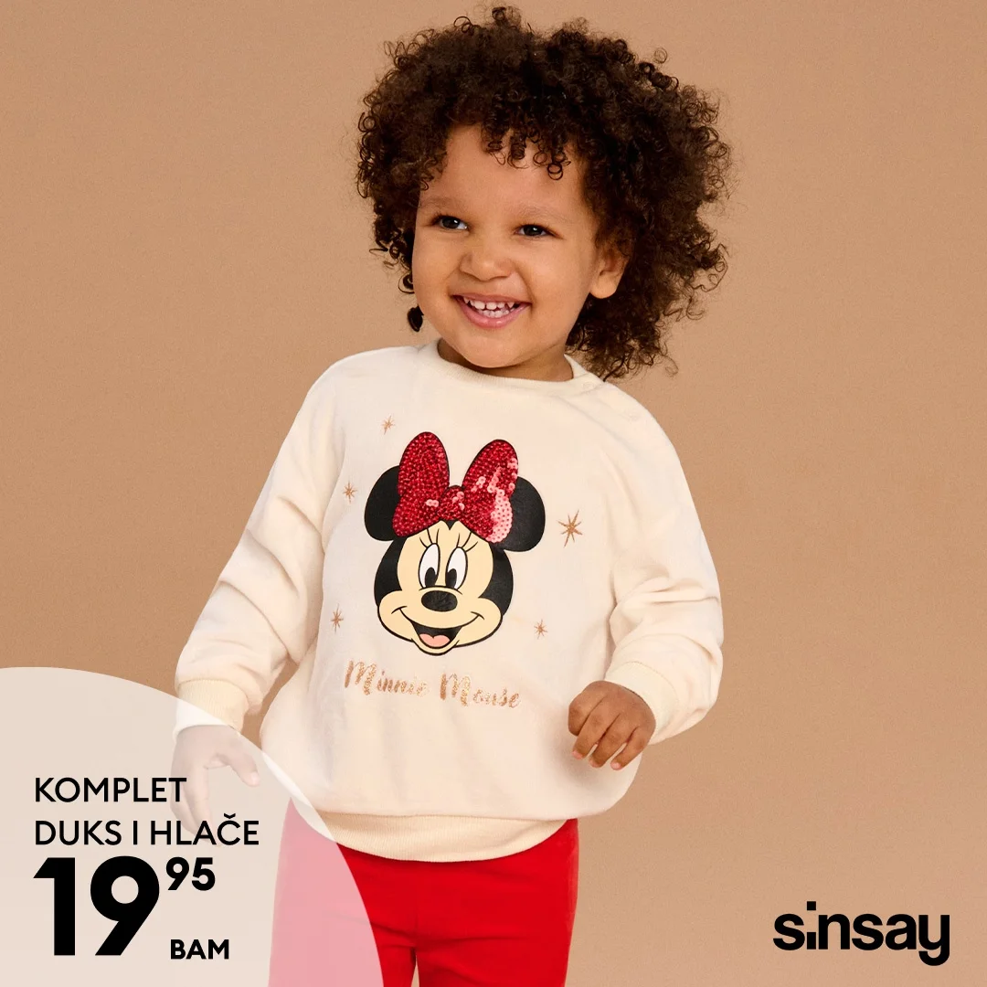 Sinsay dječija odjeća Disney – novembar 2025.
