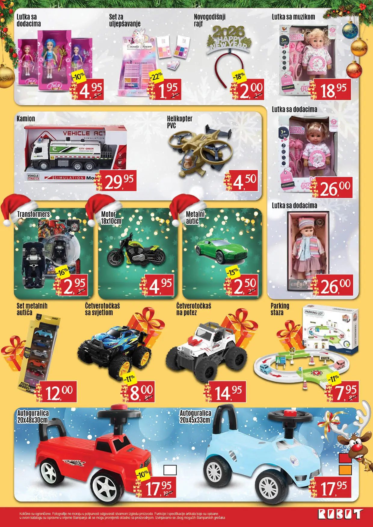 Robot akcija – blagdanska ponuda paketića i igračaka 27.11–6.12.2025.