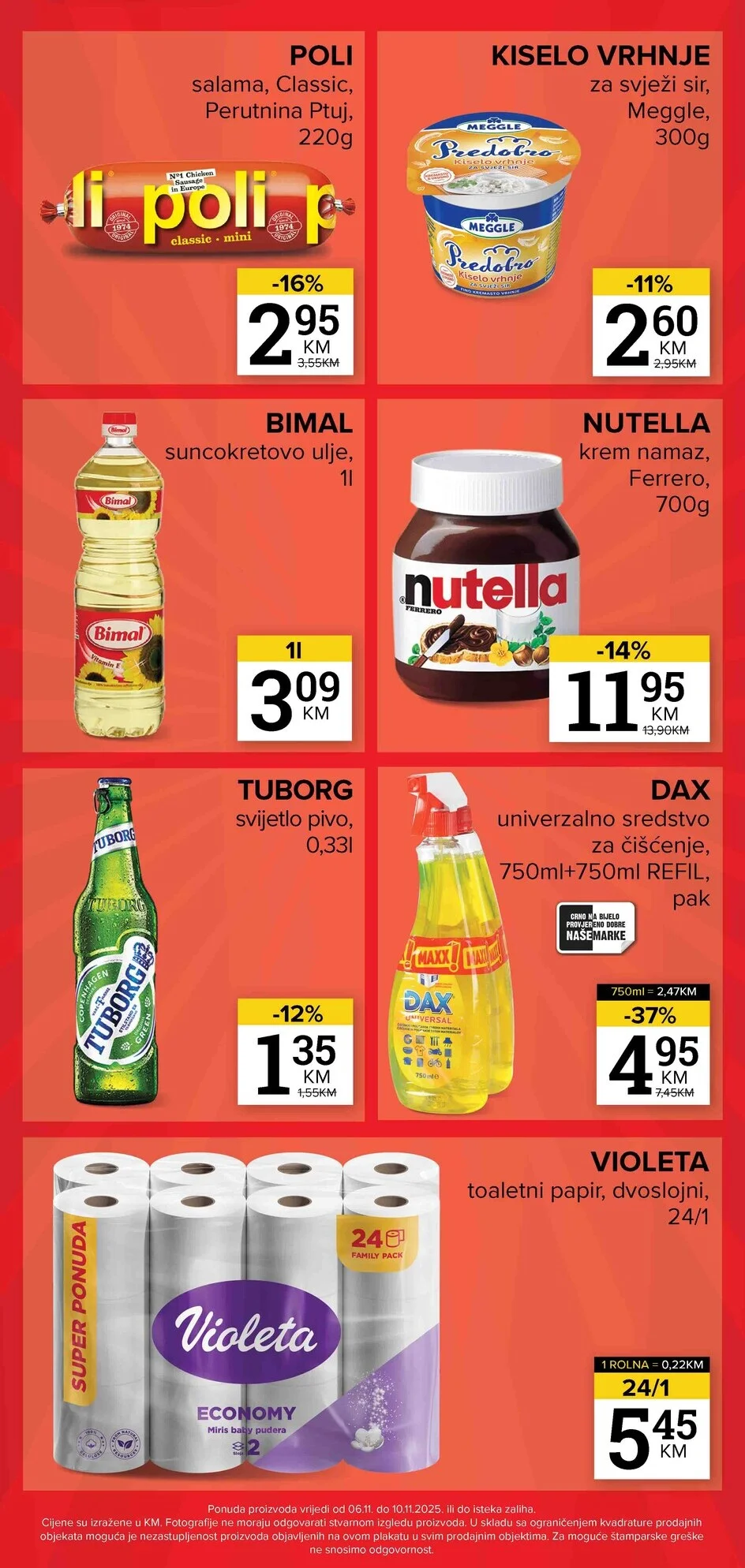 Konzum vikend akcija 6-10.11.2025.