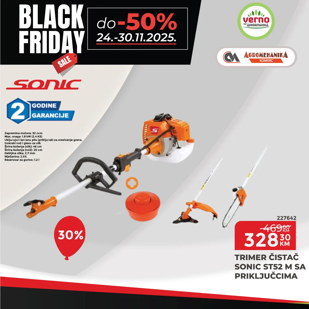 Verno by Agromehanika BLACK FRIDAY 24-30.11.2025.