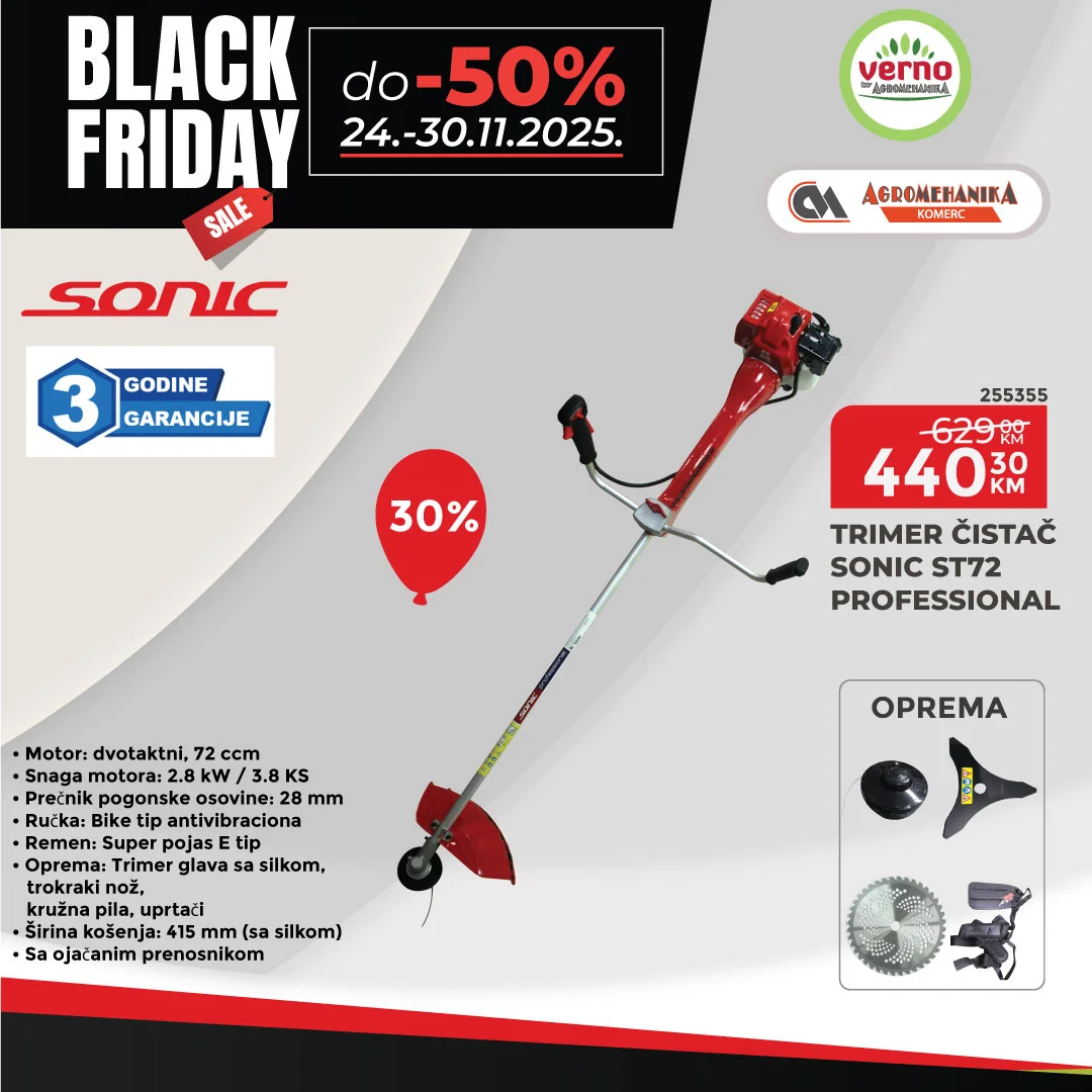 Verno by Agromehanika BLACK FRIDAY 24-30.11.2025.