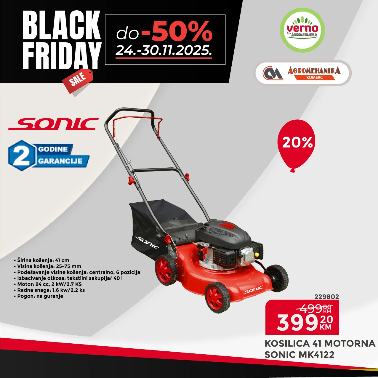 Verno by Agromehanika BLACK FRIDAY 24-30.11.2025.