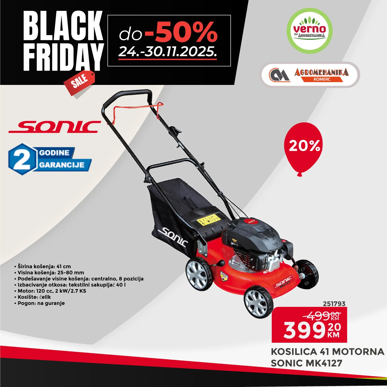 Verno by Agromehanika BLACK FRIDAY 24-30.11.2025.