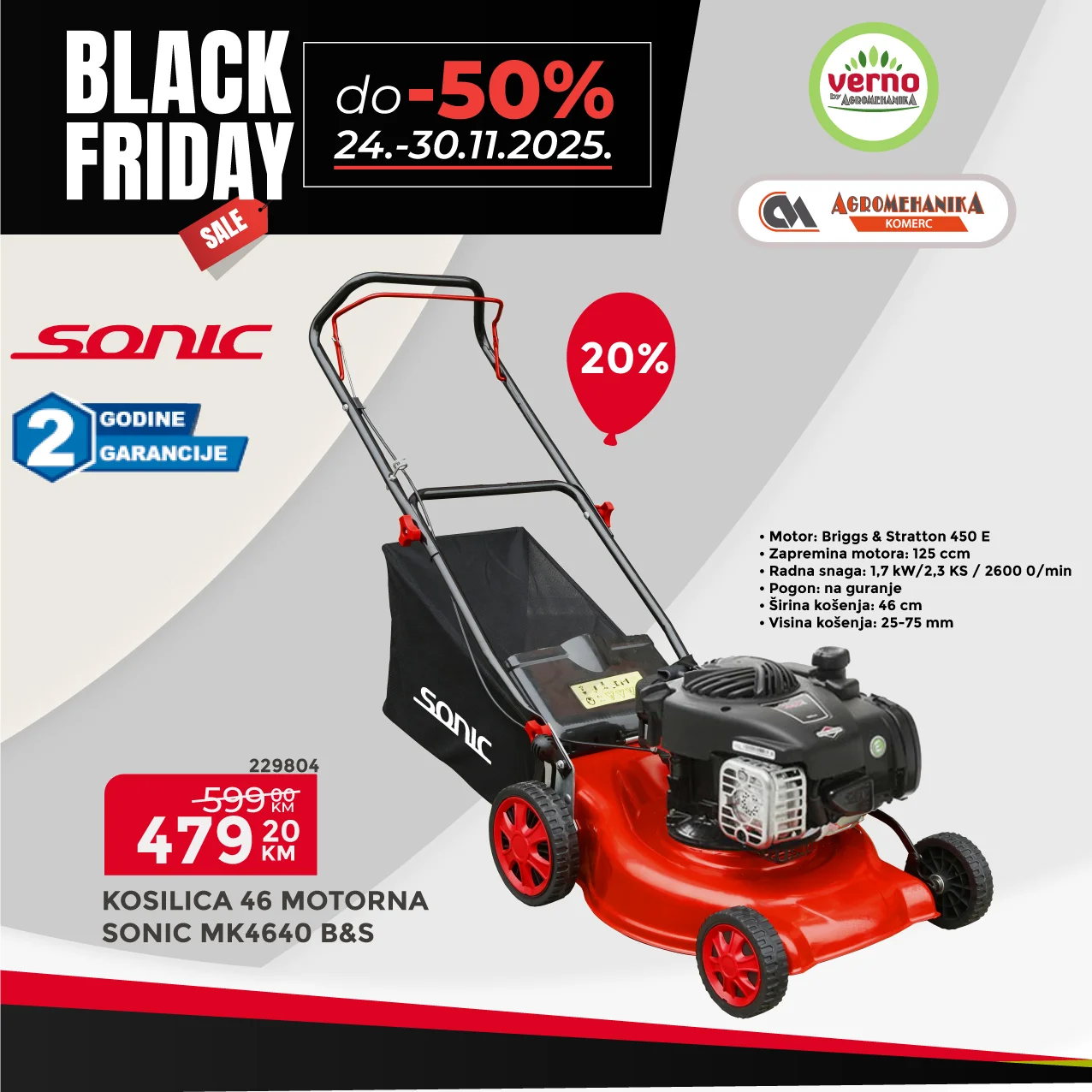 Verno by Agromehanika BLACK FRIDAY 24-30.11.2025.