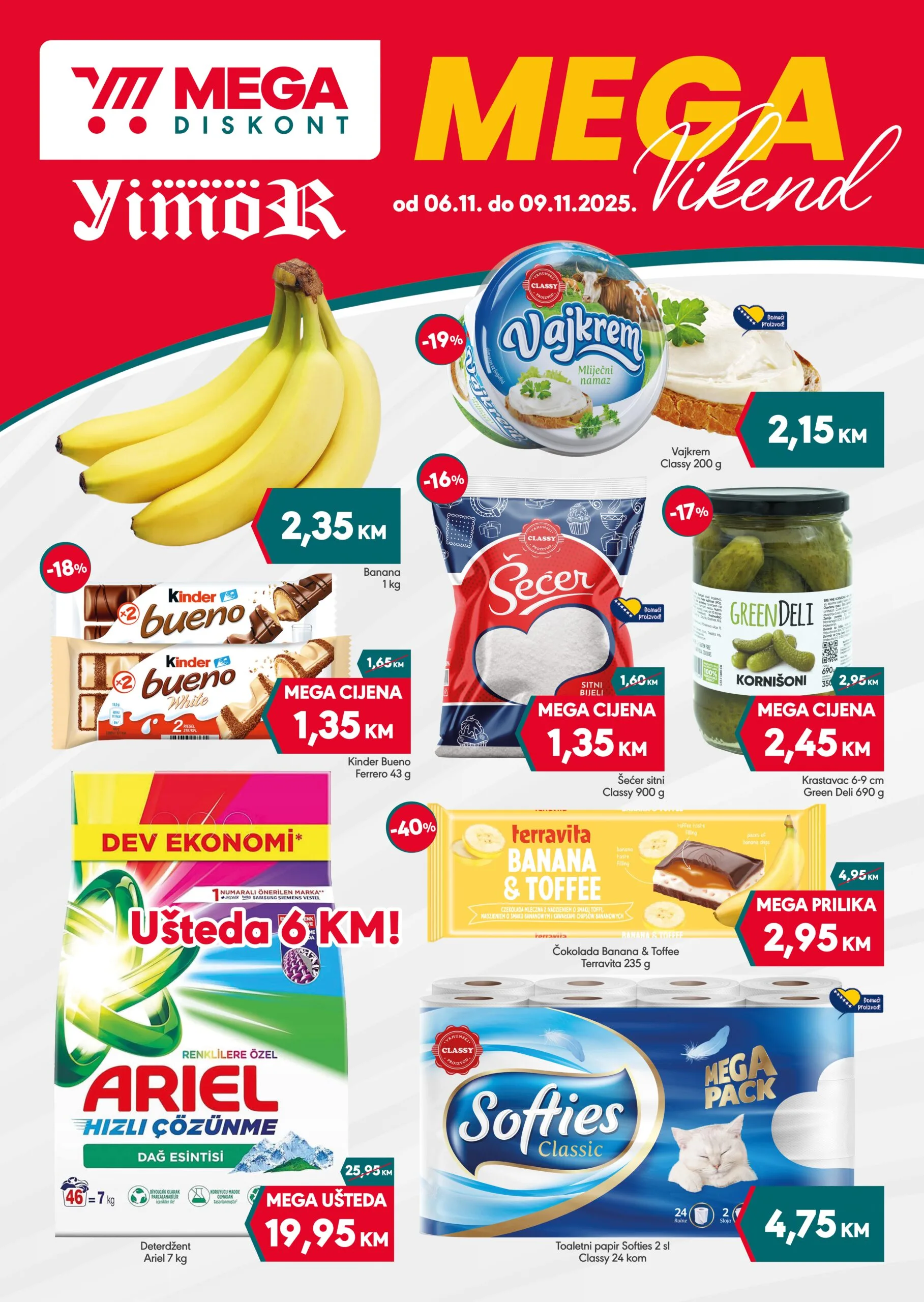 Mega Diskont vikend akcija 6-9.11.2025.