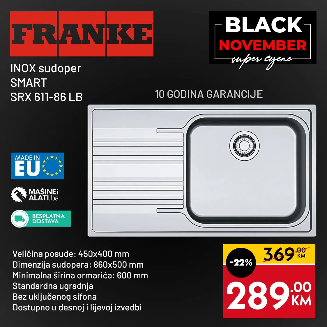 Mašine i alati BLACK NOVEMBER do 30.11.2025.