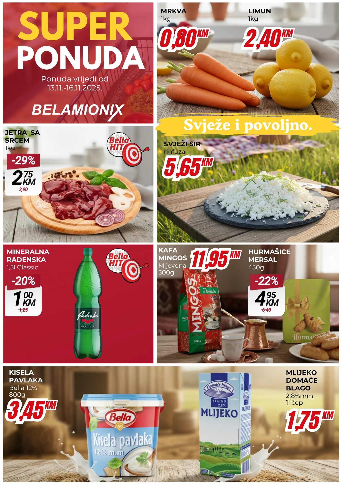 Belamionix vikend akcija 13-16.11.2025.