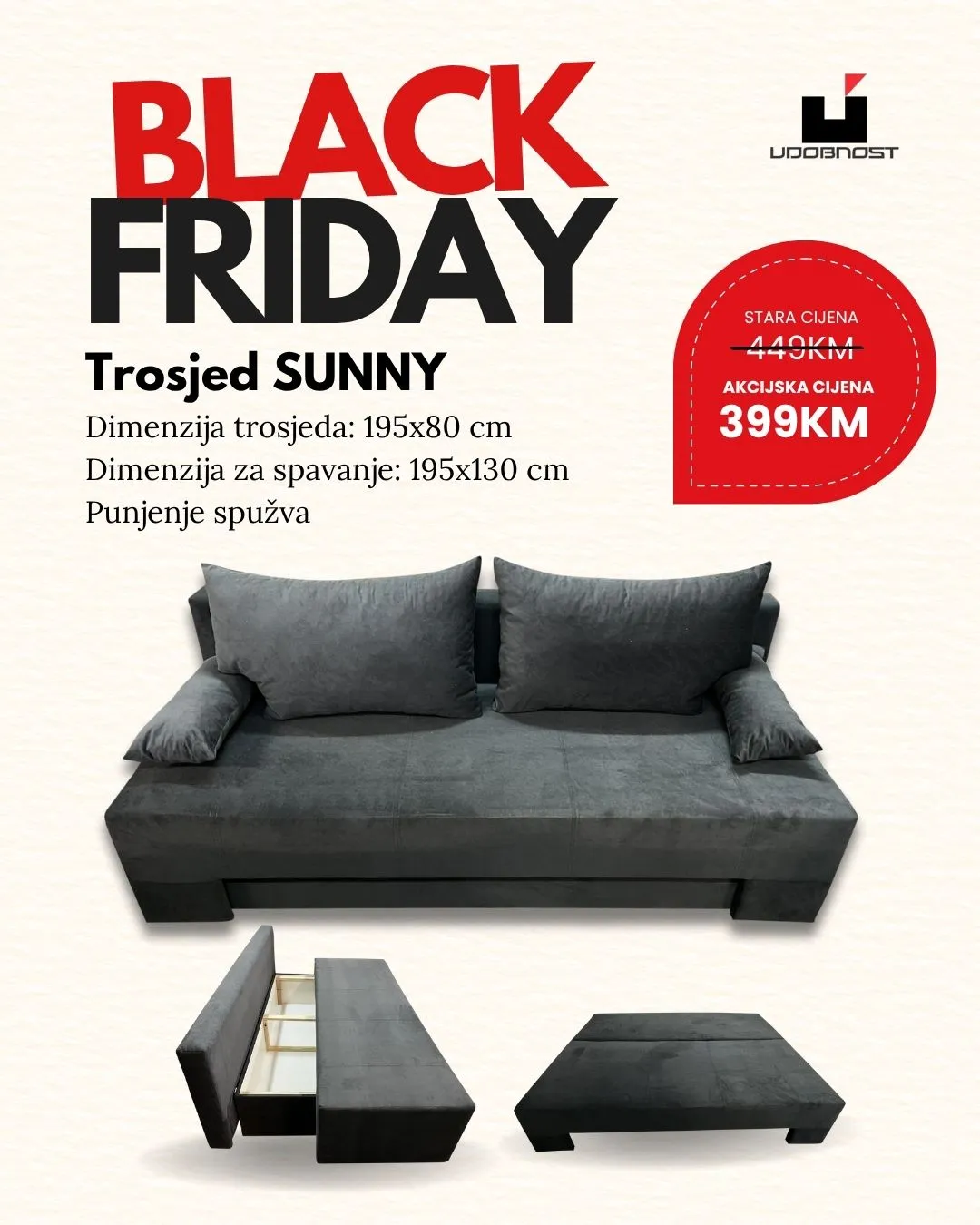 Udobnost BLACK FRIDAY novembar 2025.