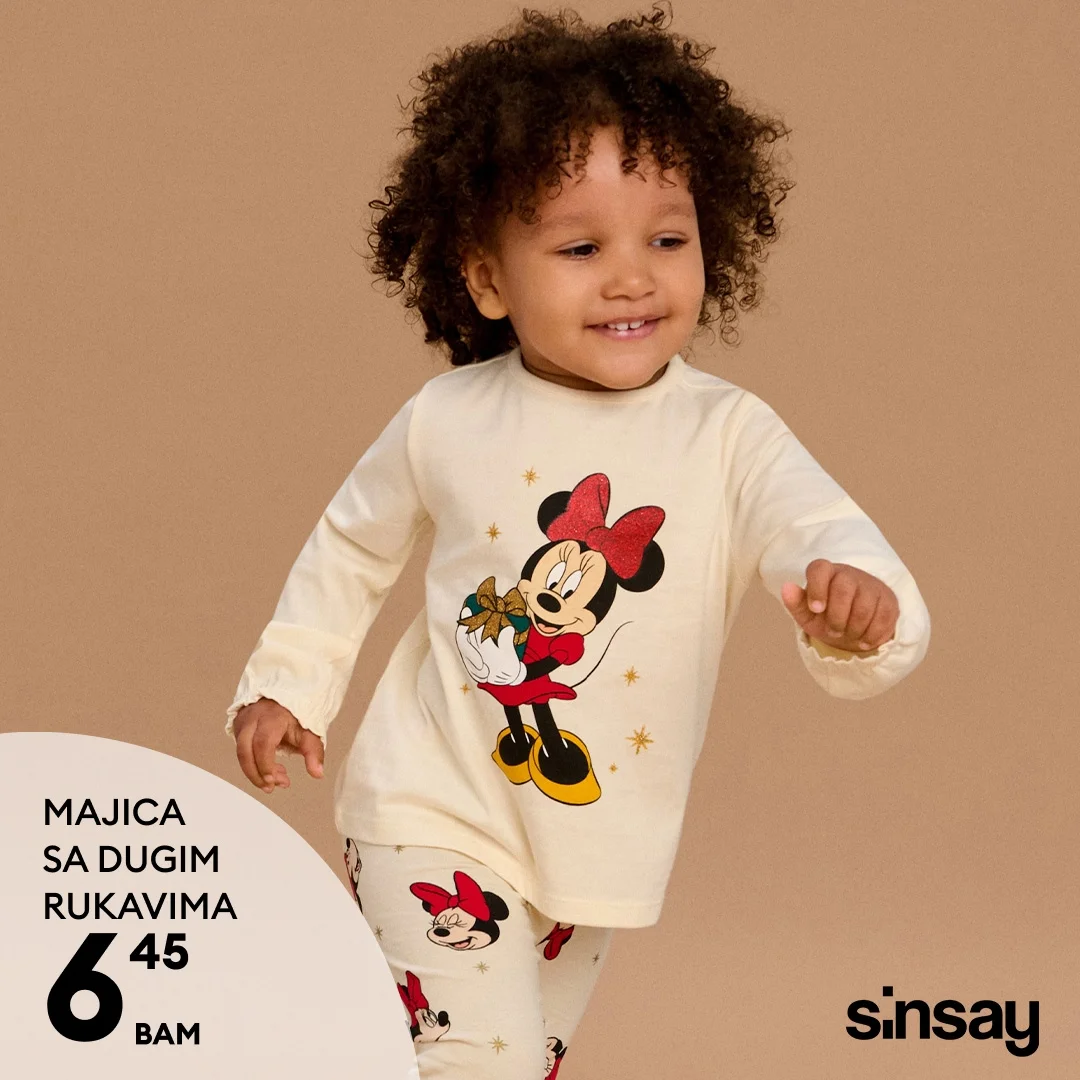 Sinsay dječija odjeća Disney – novembar 2025.