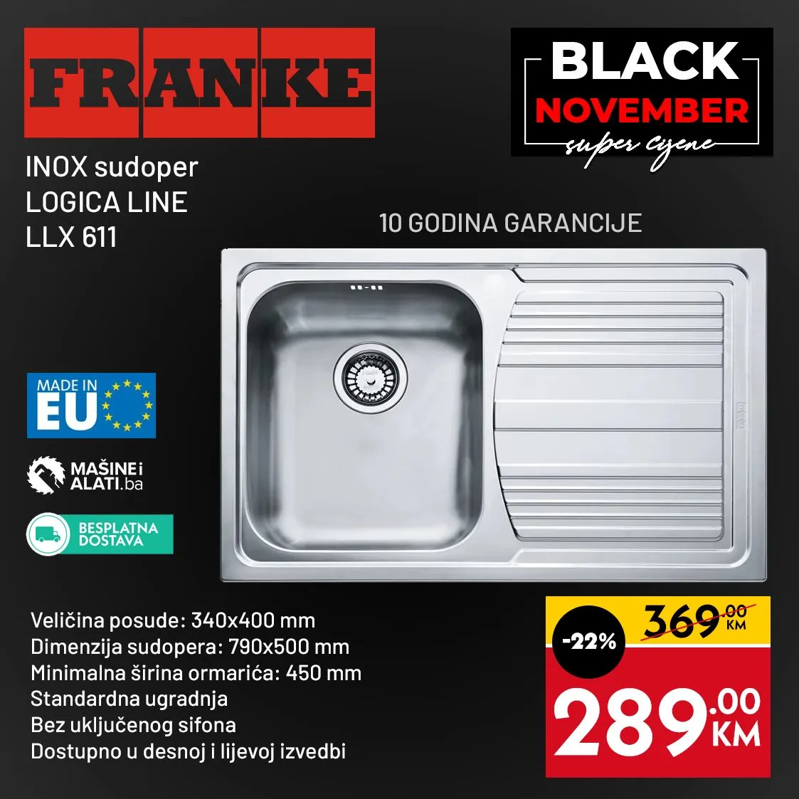 Mašine i alati BLACK NOVEMBER do 30.11.2025.