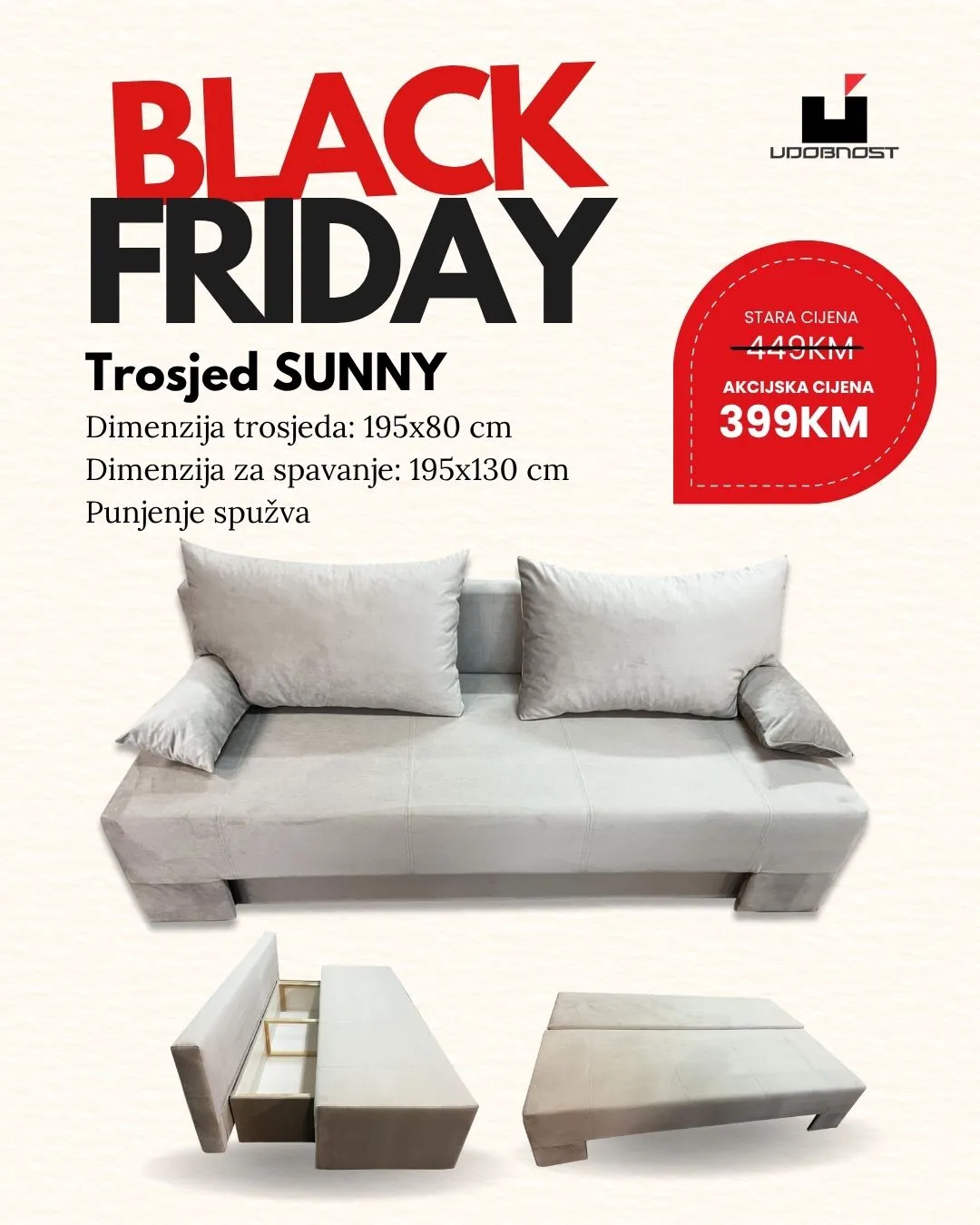 Udobnost BLACK FRIDAY novembar 2025.