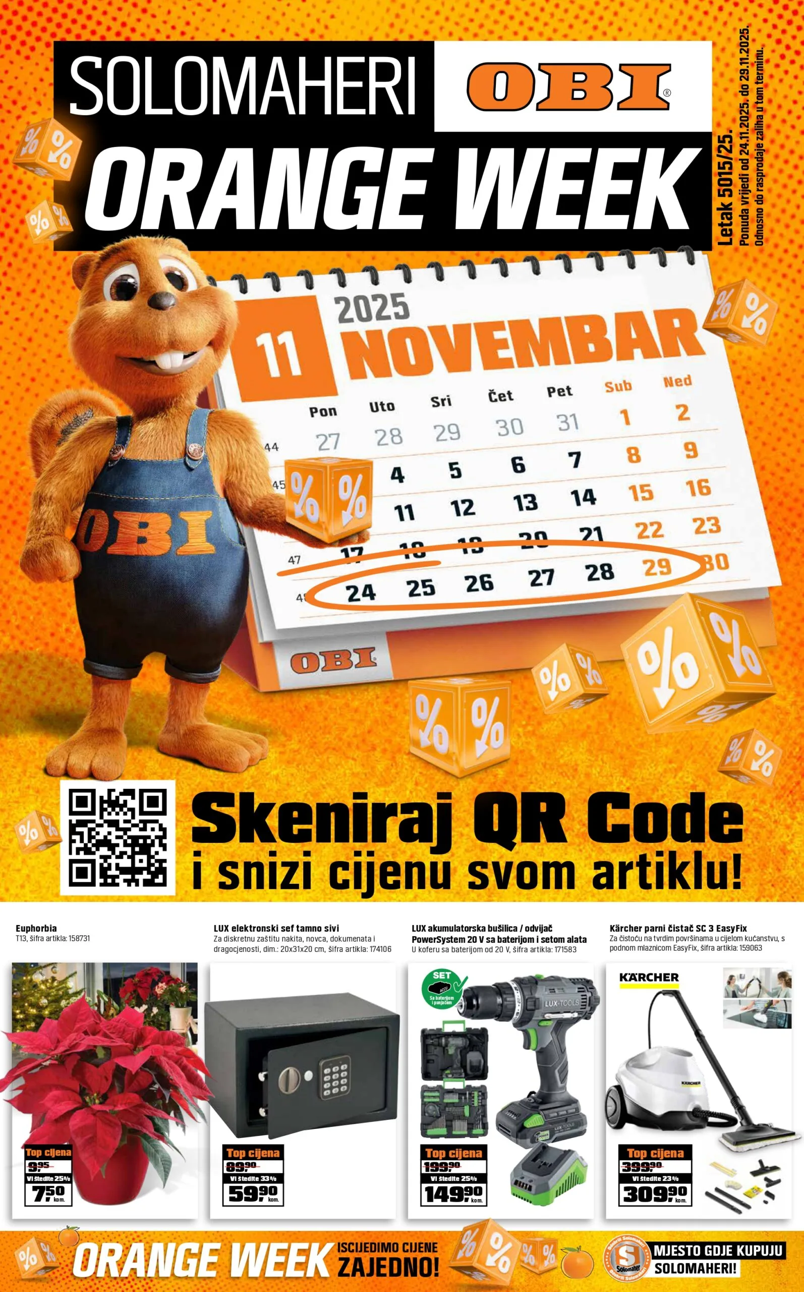 OBI ORANGE WEEK sniženje do 29.11.2025.