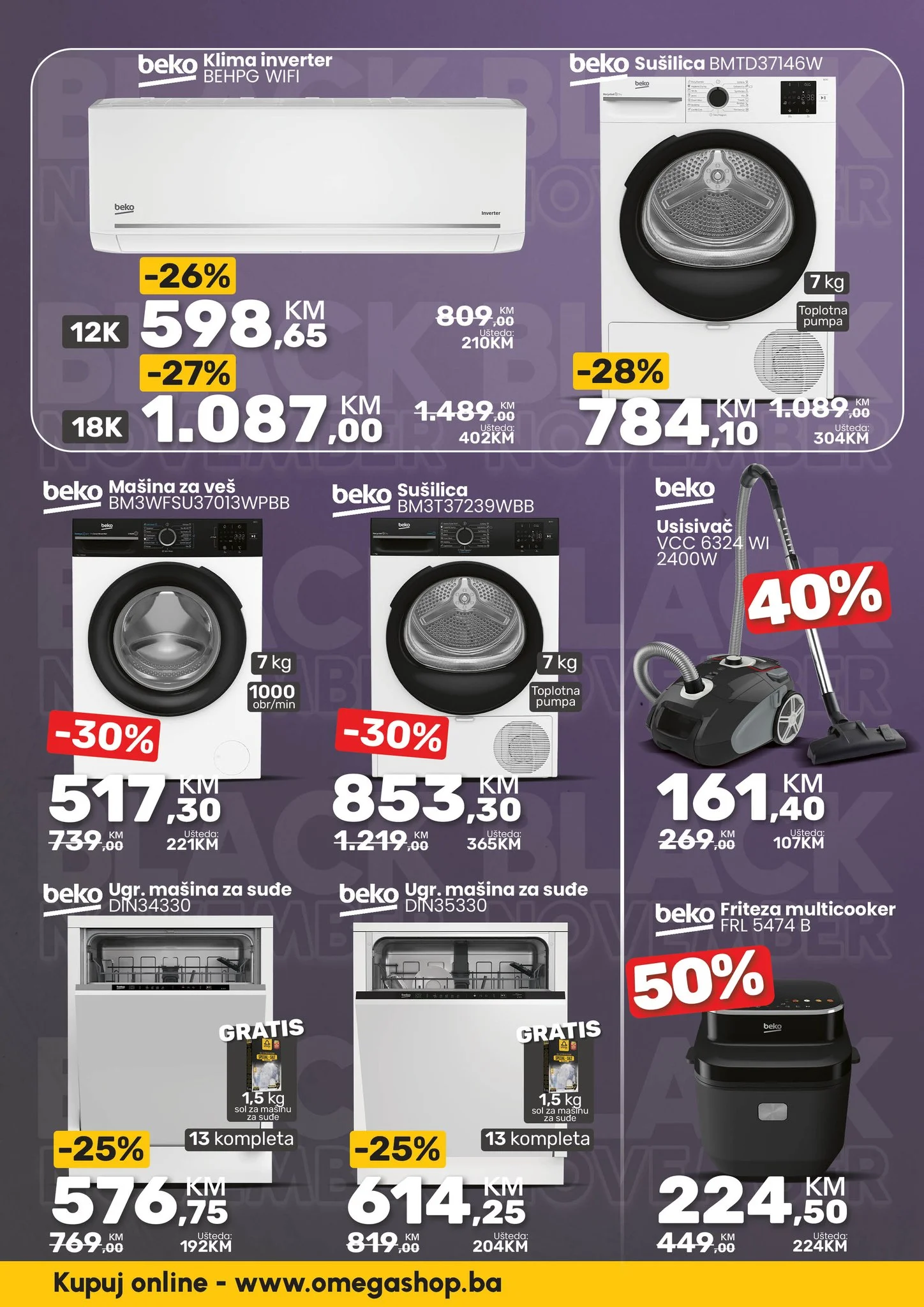 Omega shop BLACK FRIDAY  1-30.11.2025. 