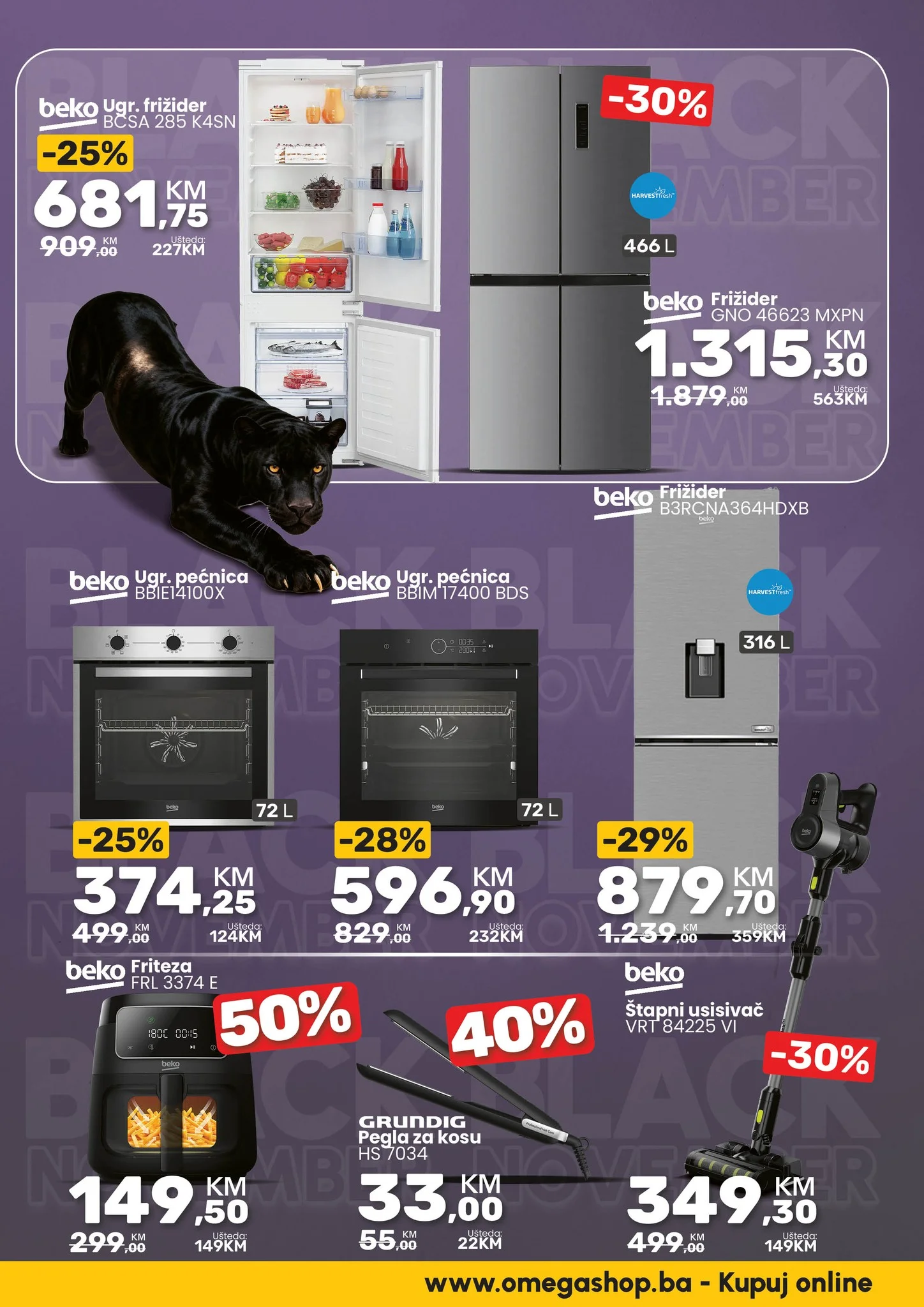 Omega shop BLACK FRIDAY  1-30.11.2025. 