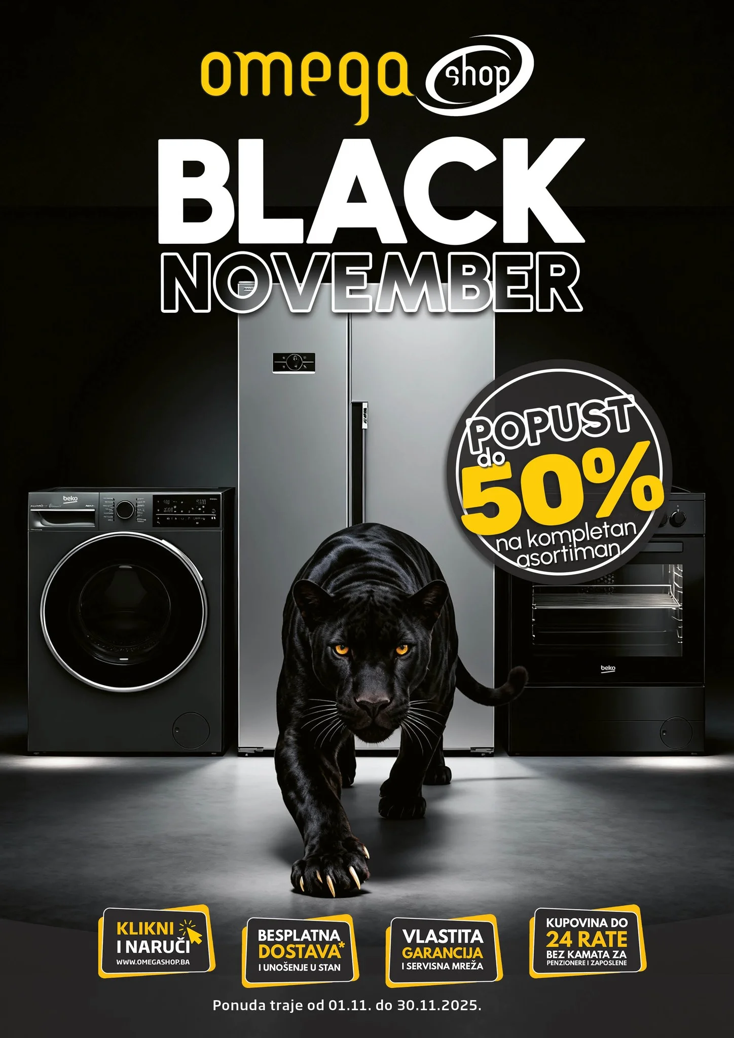 Omega shop BLACK FRIDAY  1-30.11.2025. 