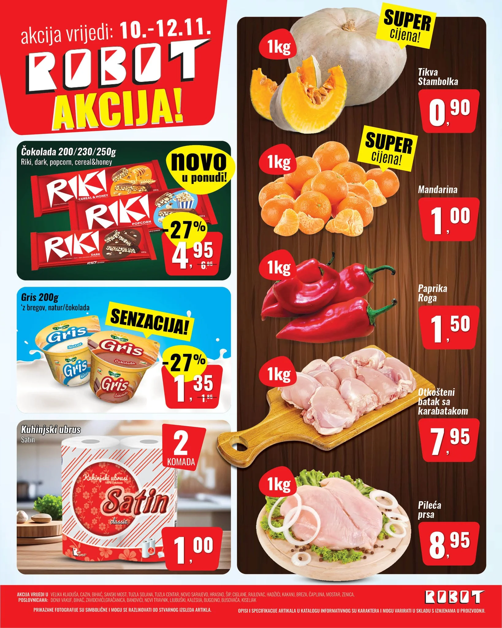 Robot akcija za početak sedmice 10-12.11.2025.