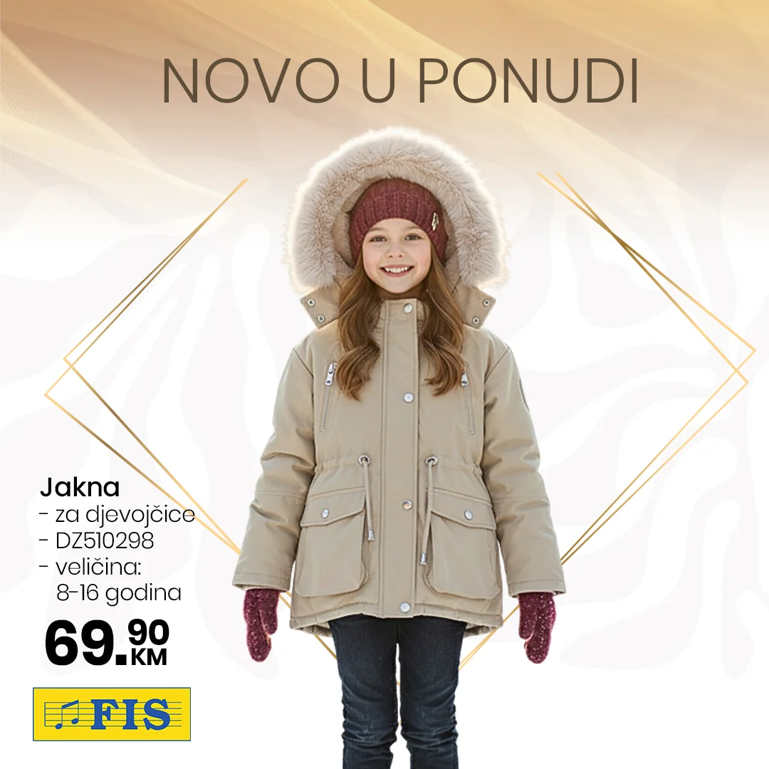 Novo u FIS ponudi – dječije zimske jakne za hladne dane - novembar 2025.