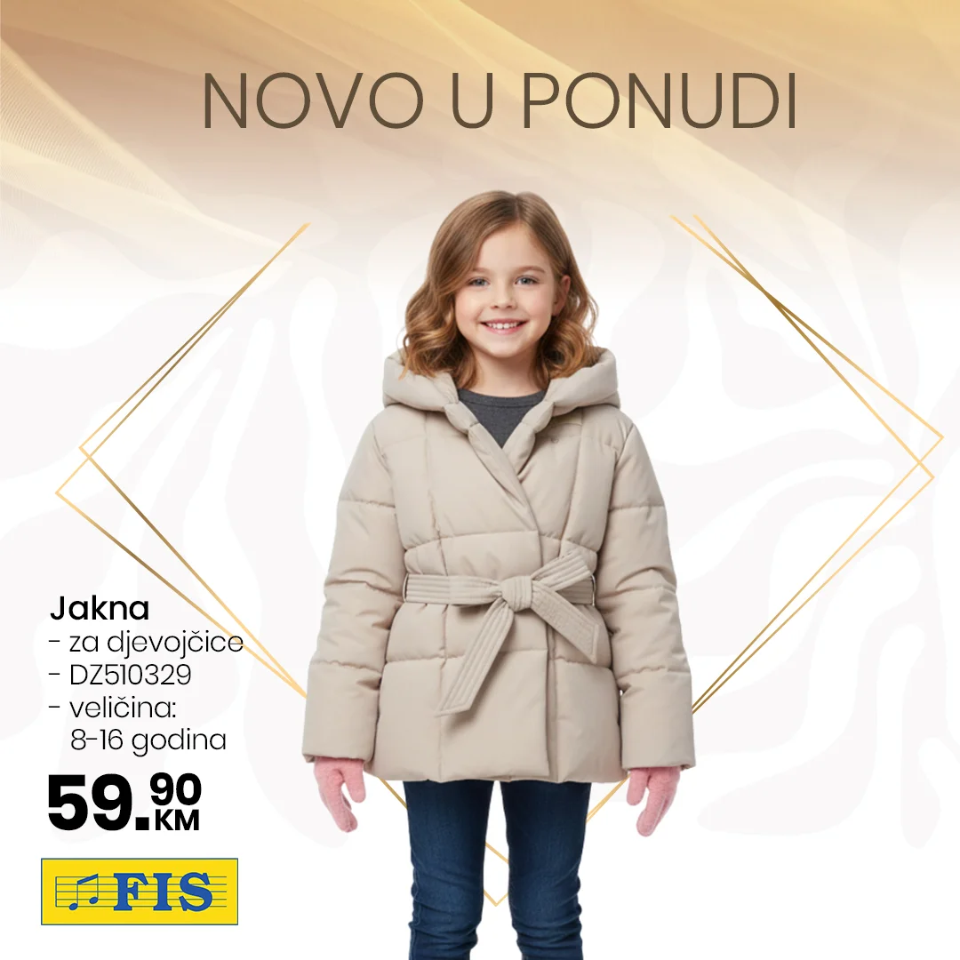 Novo u FIS ponudi – dječije zimske jakne za hladne dane - novembar 2025.