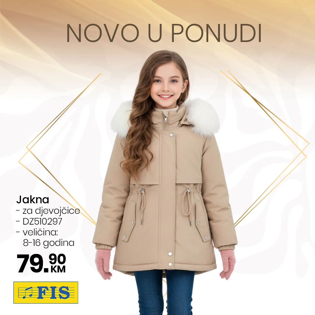 Novo u FIS ponudi – dječije zimske jakne za hladne dane - novembar 2025.