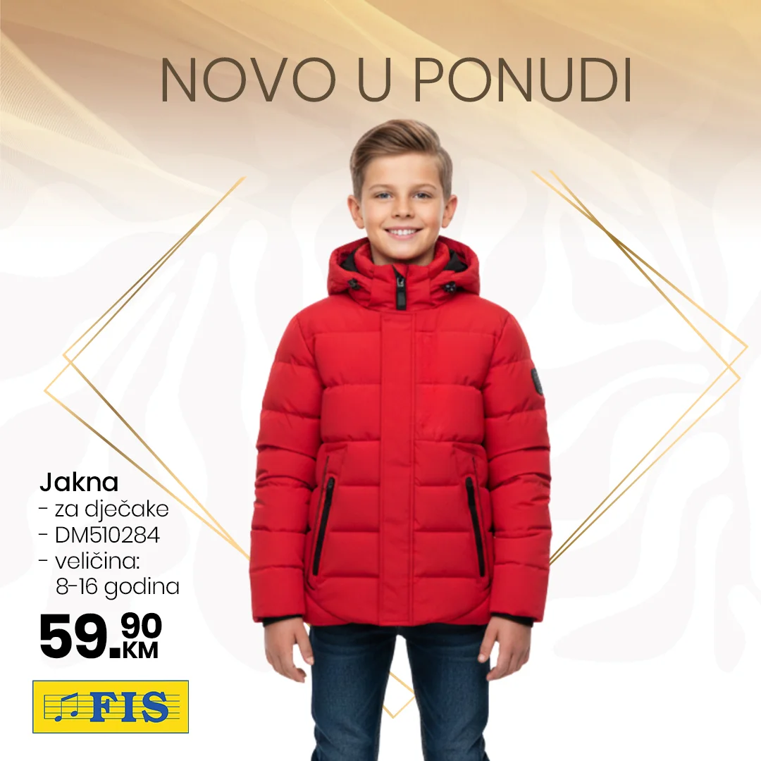 Novo u FIS ponudi – dječije zimske jakne za hladne dane - novembar 2025.