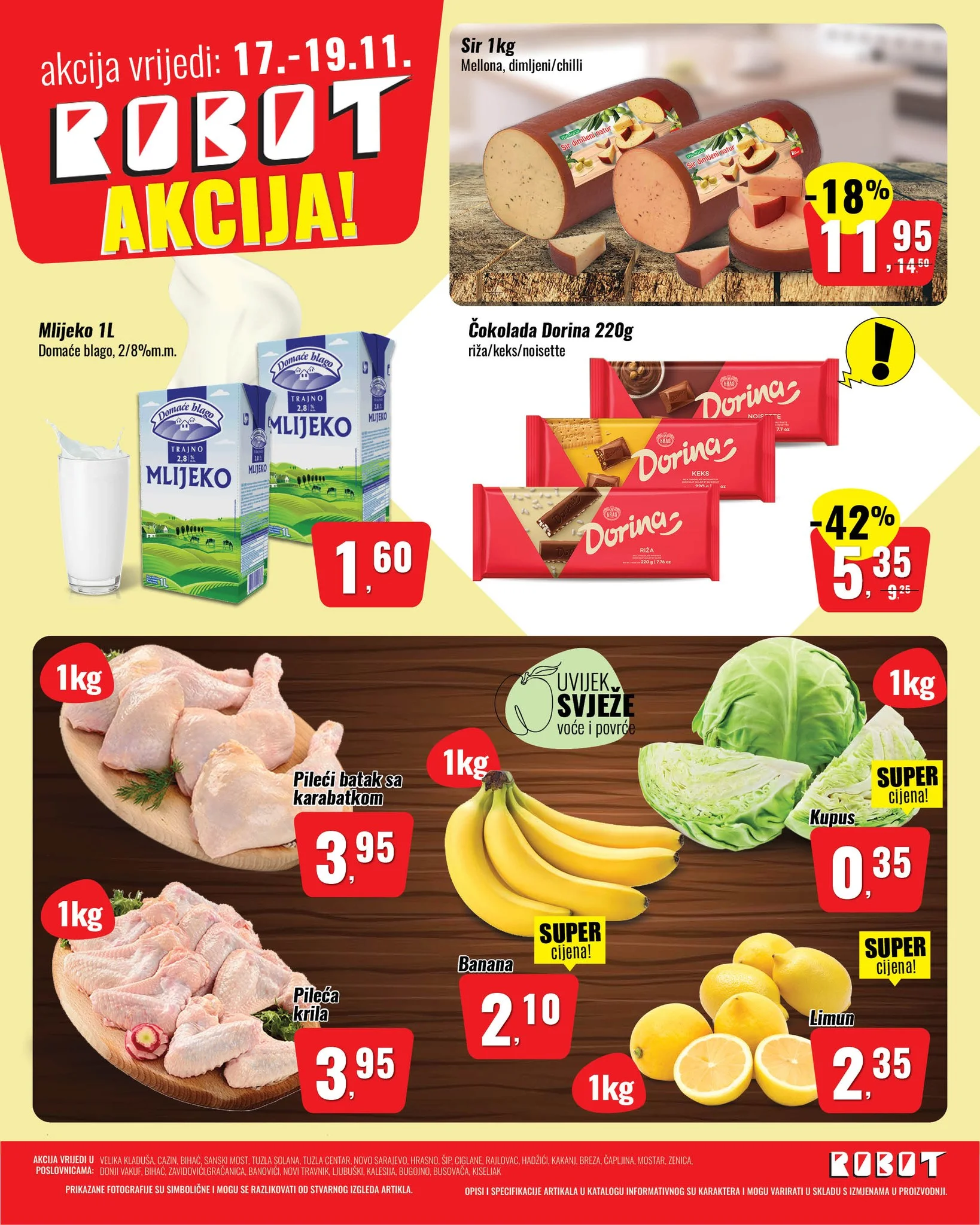 Robot akcija za početak sedmice 17-19.11.2025.