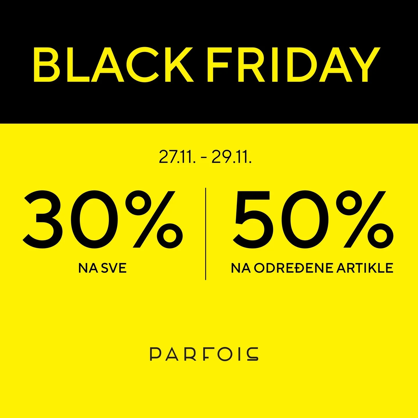 PARFOIS BLACK FRIDAY 