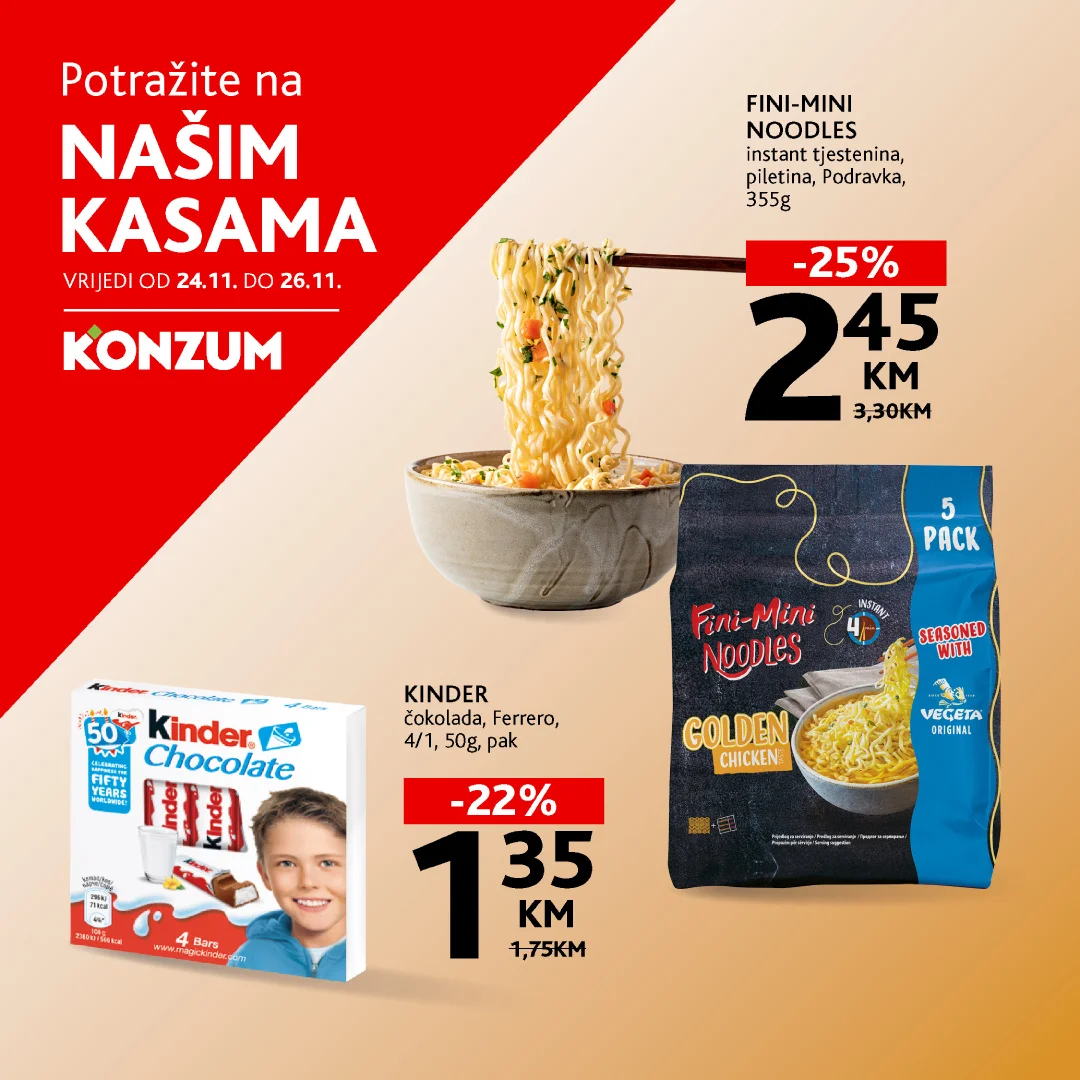 Konzum AKCIJA NA KASAMA 