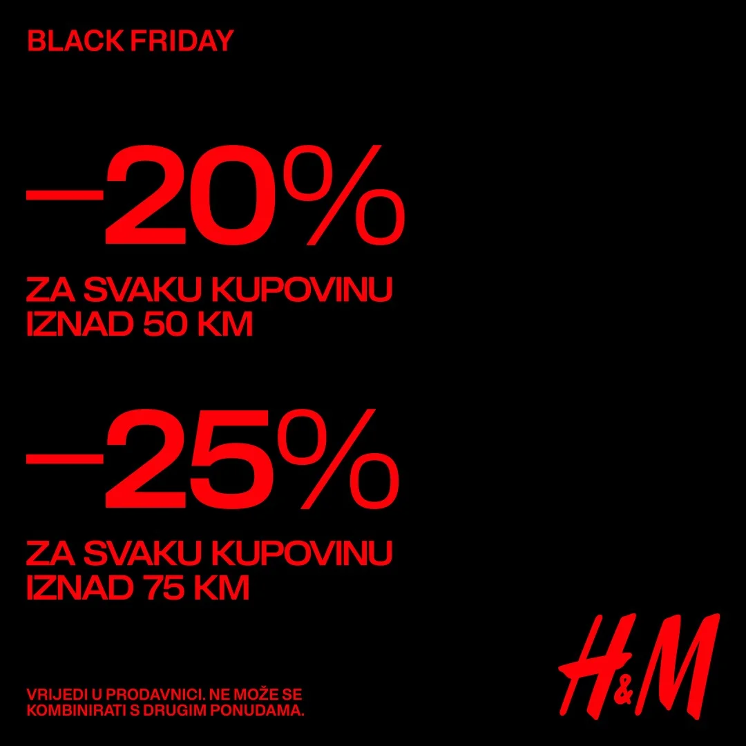 H&M BLACK FRIDAY 28-29.11.2025.