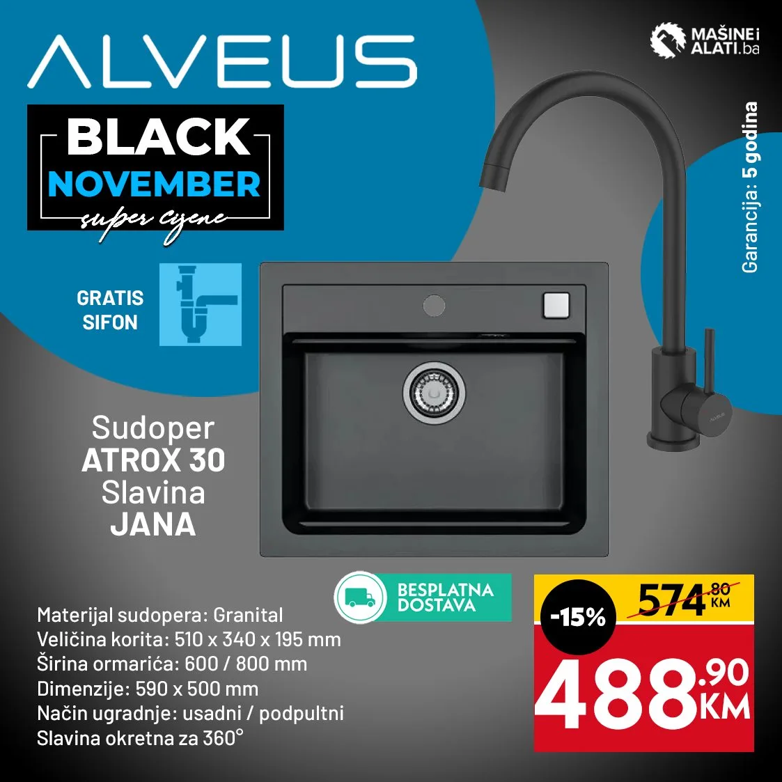 Mašine i alati BLACK NOVEMBER do 30.11.2025.