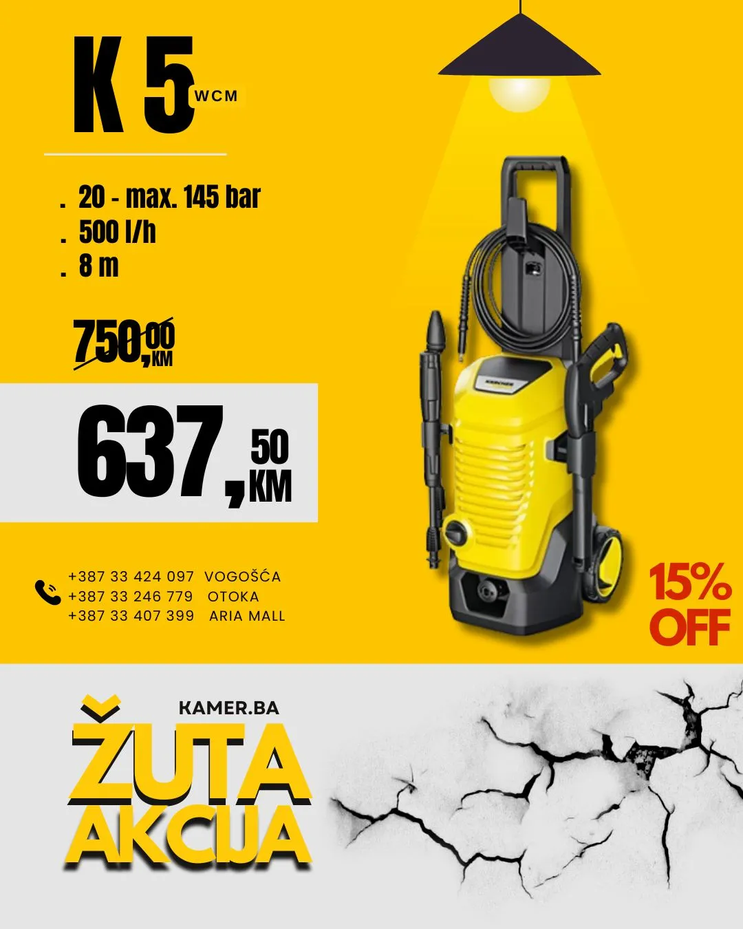 Kamer ŽUTA AKCIJA - do isteka zaliha