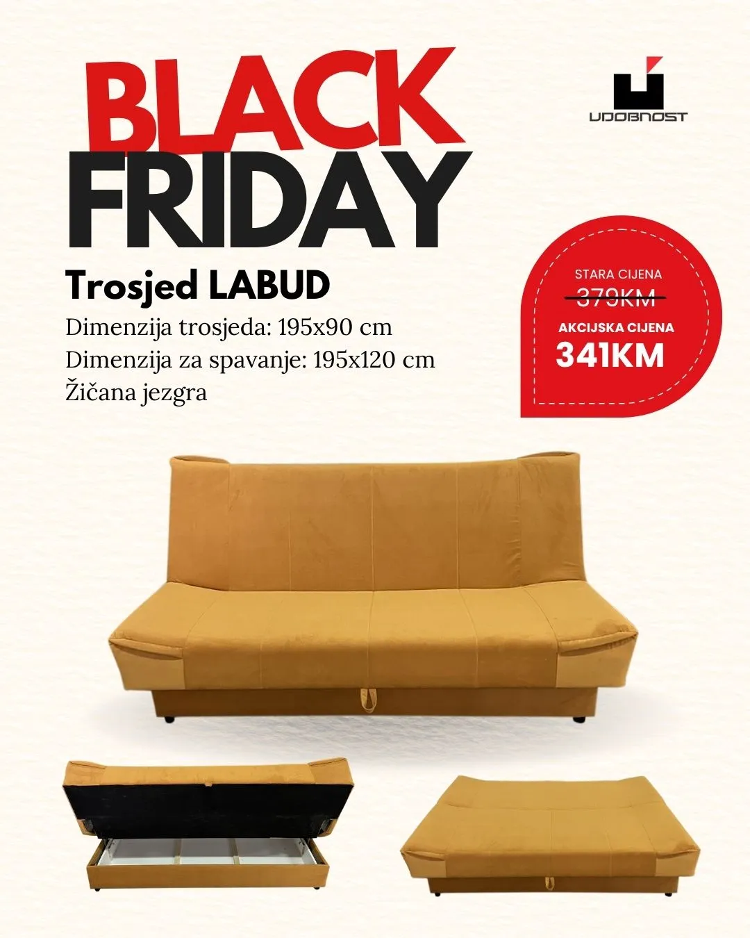 Udobnost BLACK FRIDAY novembar 2025.