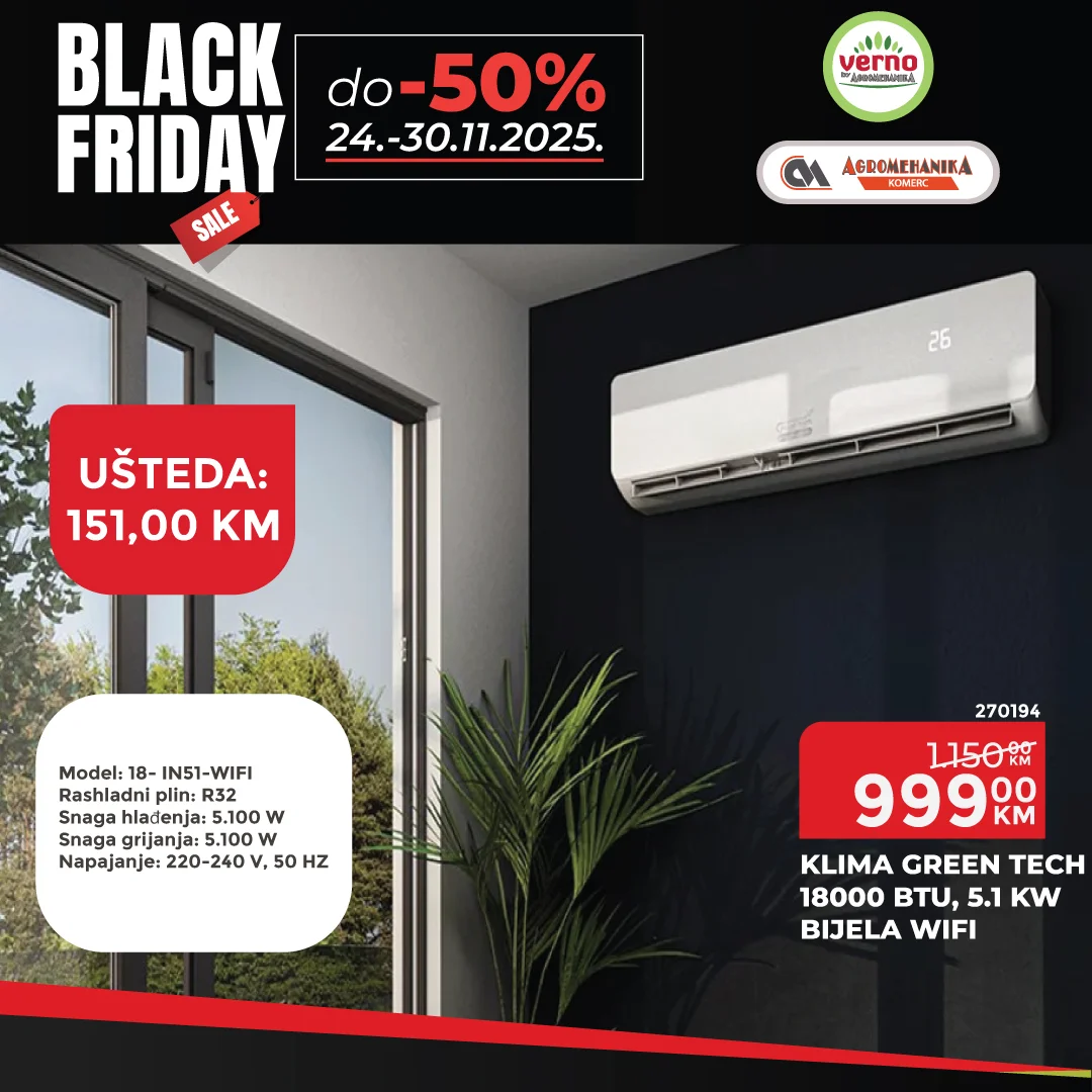 Verno by Agromehanika BLACK FRIDAY 24-30.11.2025.