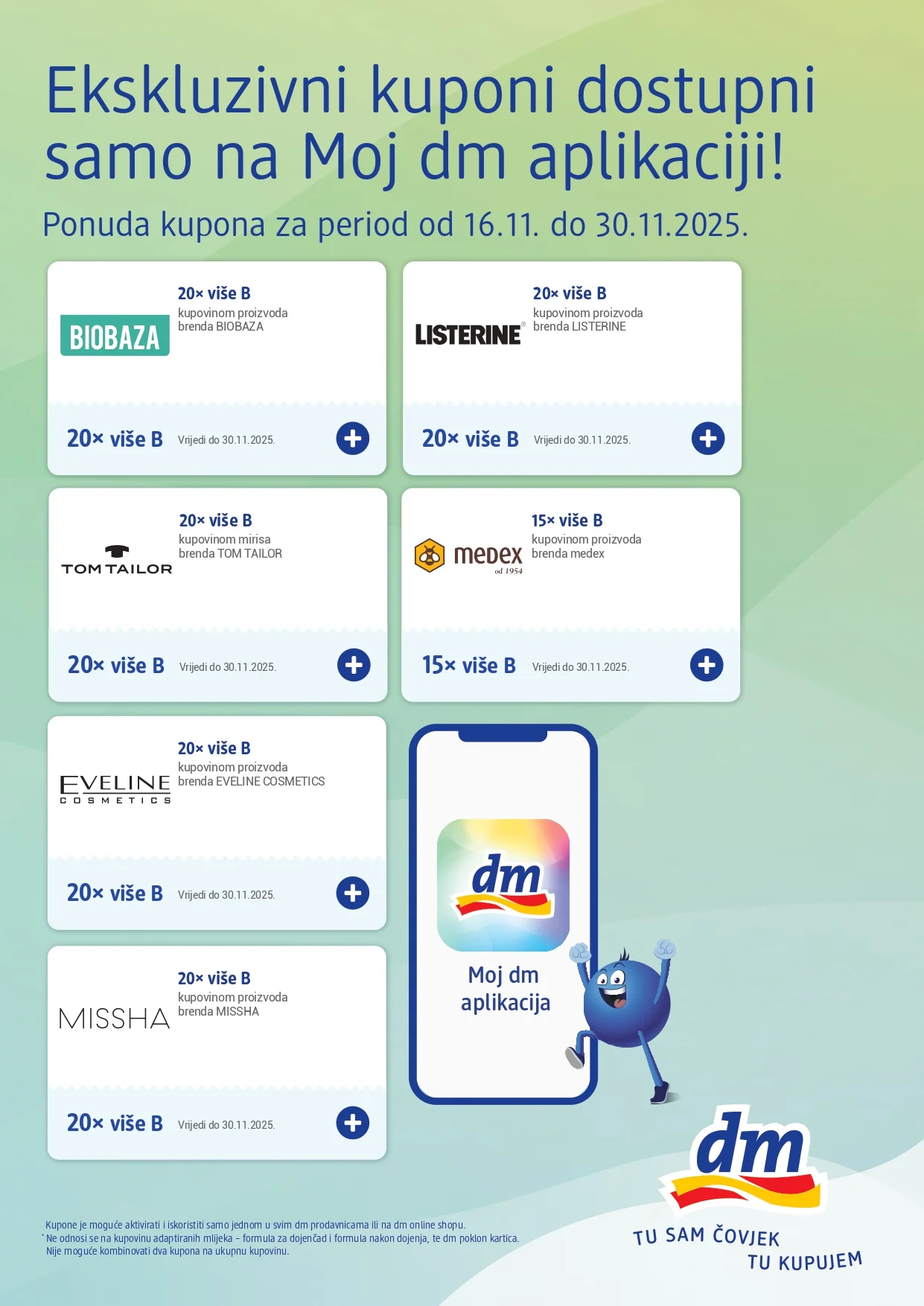 dm Ekskluzivni kuponi 16-30.11.2025.