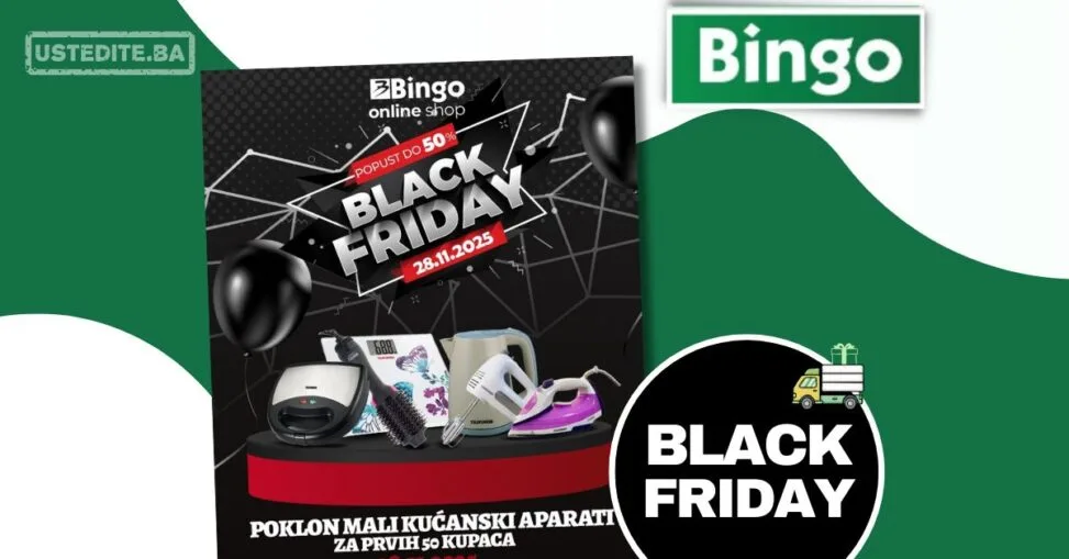 Bingo Online Shop Black Friday — popusti do 50% + EKSKLUZIVNE POGODNOSTI samo 28.11.2025.