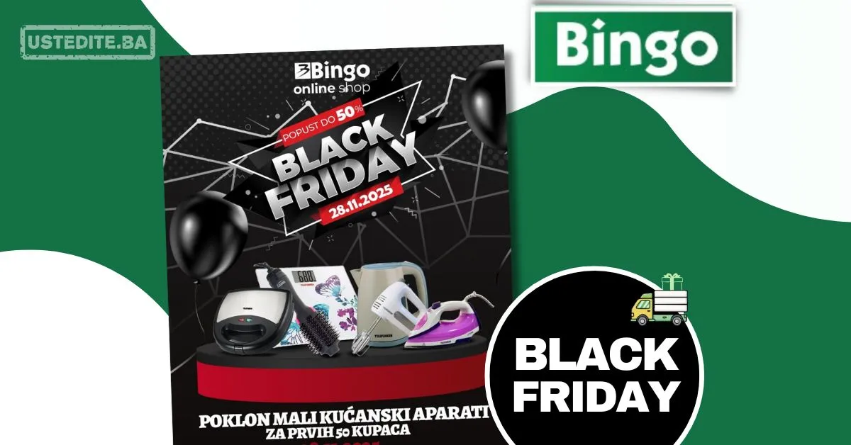 Bingo Online Shop Black Friday — popusti do 50% + EKSKLUZIVNE POGODNOSTI samo 28.11.2025.
