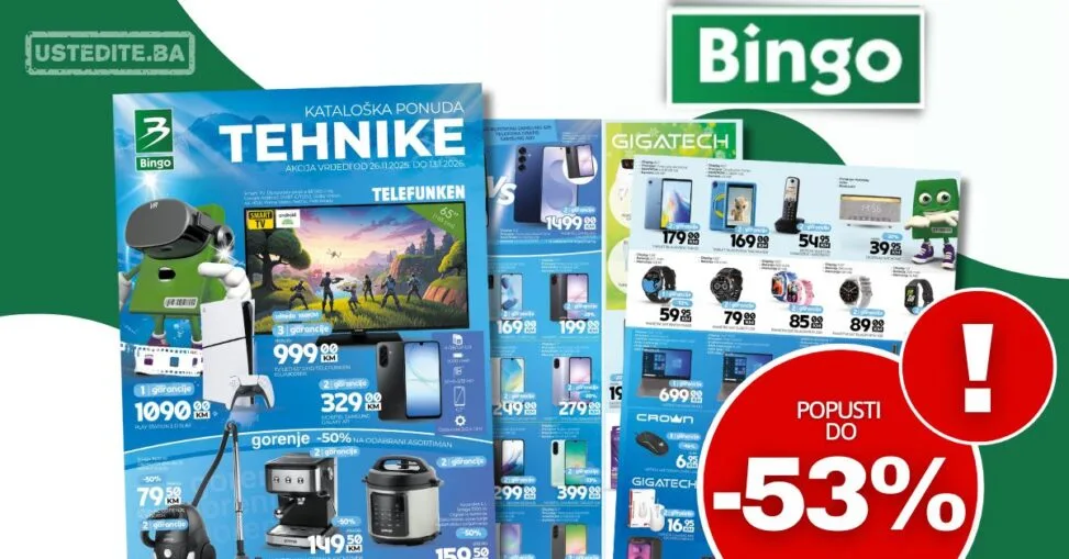 Bingo katalog TEHNIKA 26.11.2025-13.1.2026.