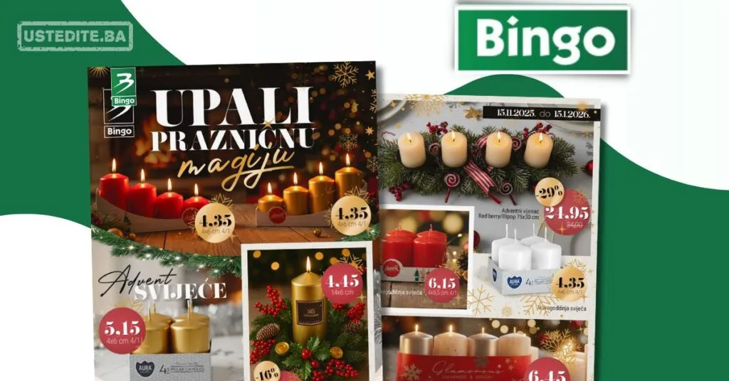 Bingo katalog Advent svijeće i novogodišnji vijenci 15.11.2025–15.1.2026.