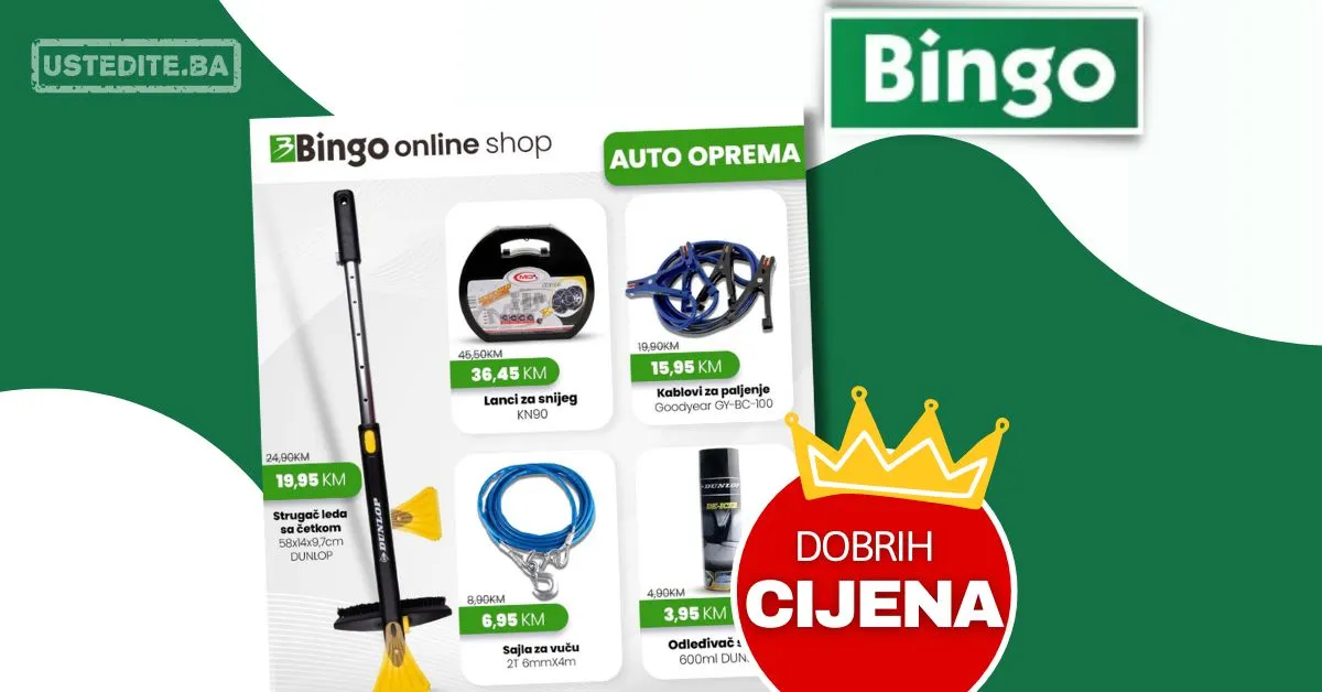 Bingo online shop AUTO OPREMA - SNIŽENJE do 30.11.2025.