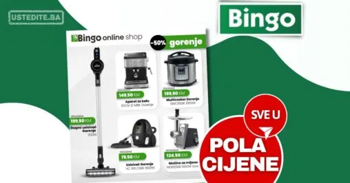 Bingo online shop SVI APARATI SNIŽENI 50% - akcija do 23.11.2025.