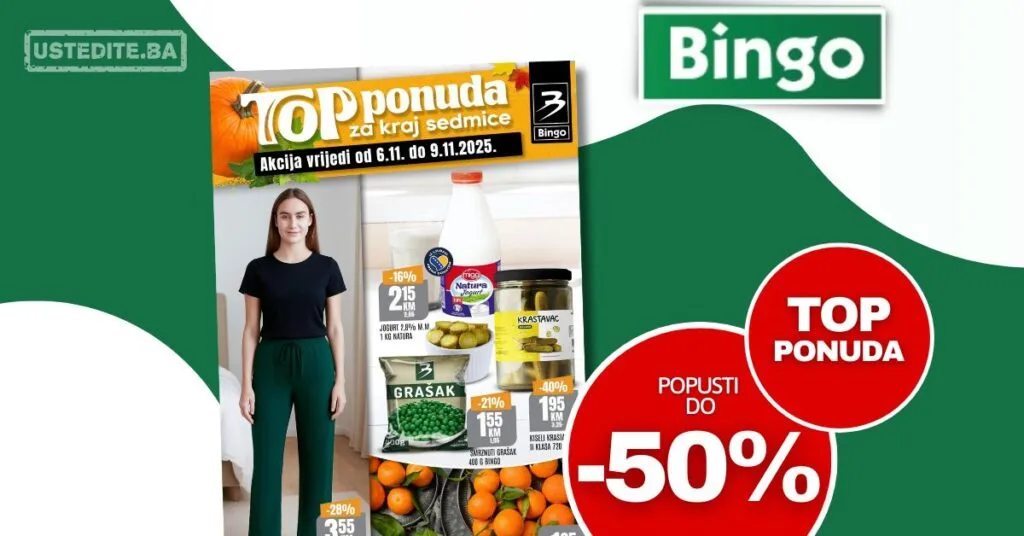 Bingo vikend akcija 6-9.11.2025