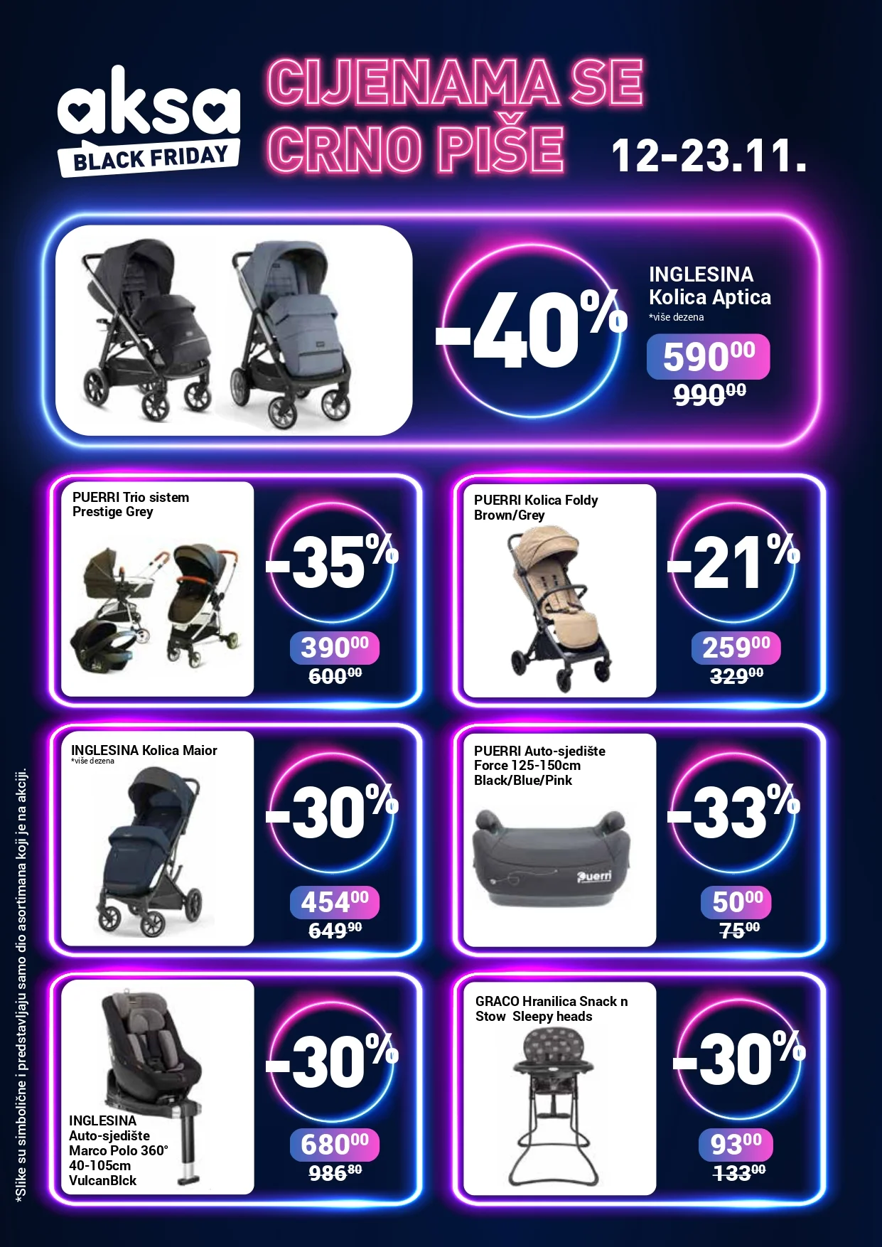 Aksa BLACK FRIDAY ZAGRIJAVANJE 12-23.11.2025. 