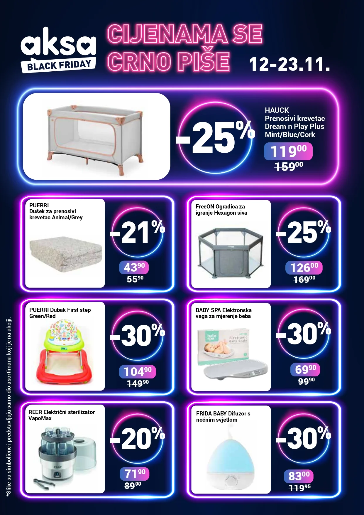Aksa BLACK FRIDAY ZAGRIJAVANJE 12-23.11.2025. 